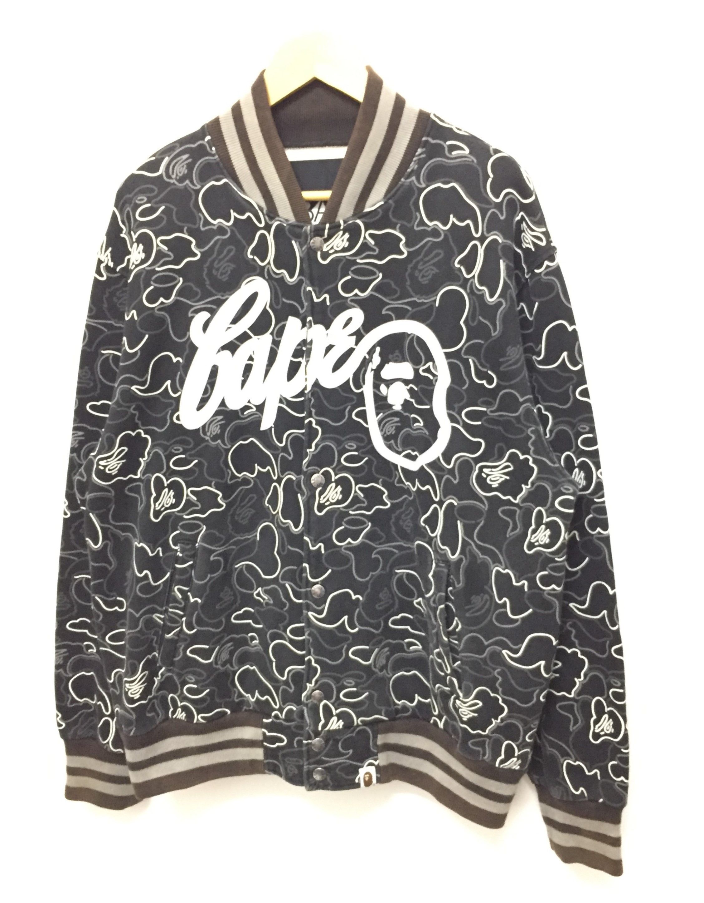 Bape 2006 Neon Camo Sweat Varsity Jacket Size US L / EU 52-54 / 3 - 2 Thumbnail