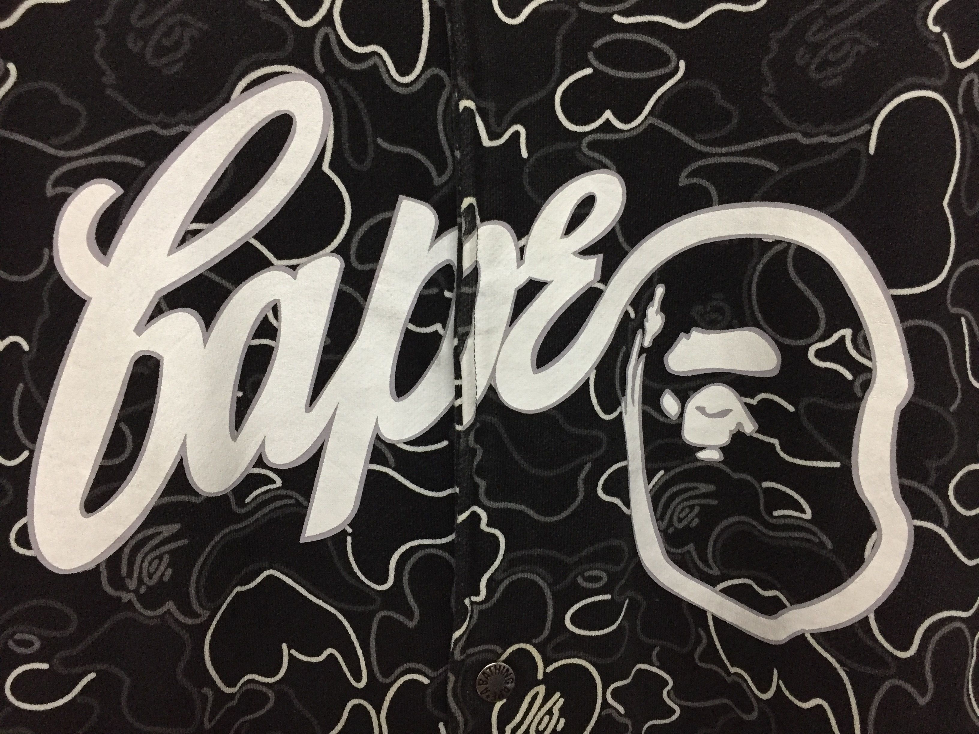 Bape 2006 Neon Camo Sweat Varsity Jacket Size US L / EU 52-54 / 3 - 6 Thumbnail