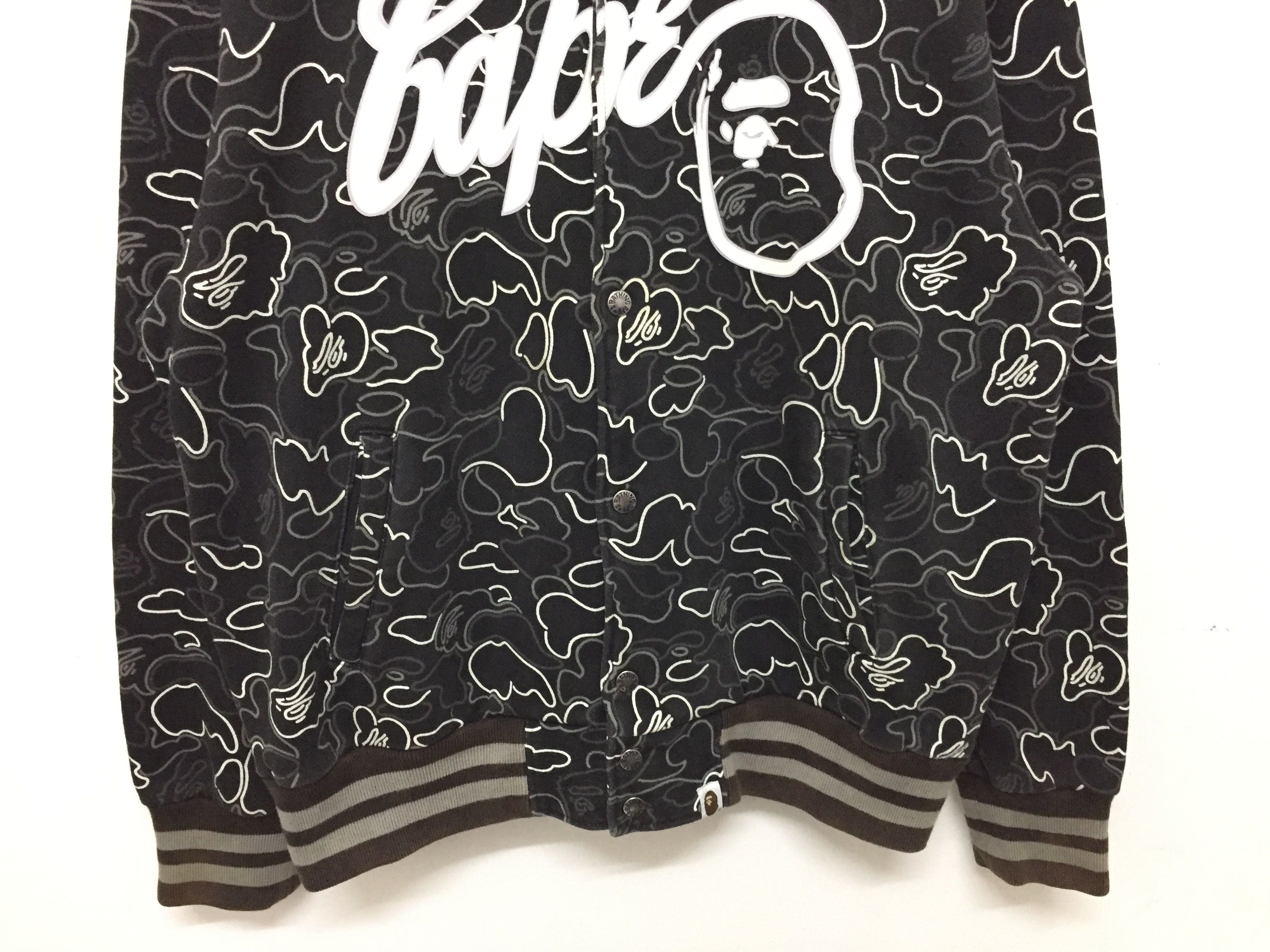 Bape 2006 Neon Camo Sweat Varsity Jacket Size US L / EU 52-54 / 3 - 5 Thumbnail
