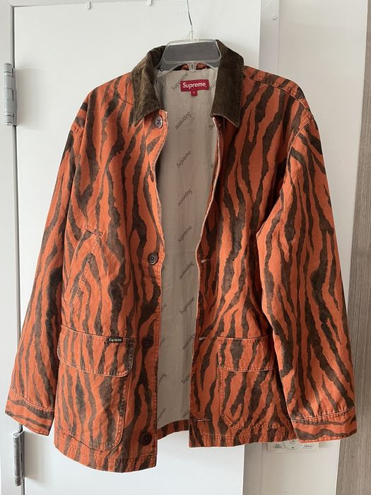 リアル Supreme Barn Coat Tiger Stripe Lサイズ | saffi.com.br