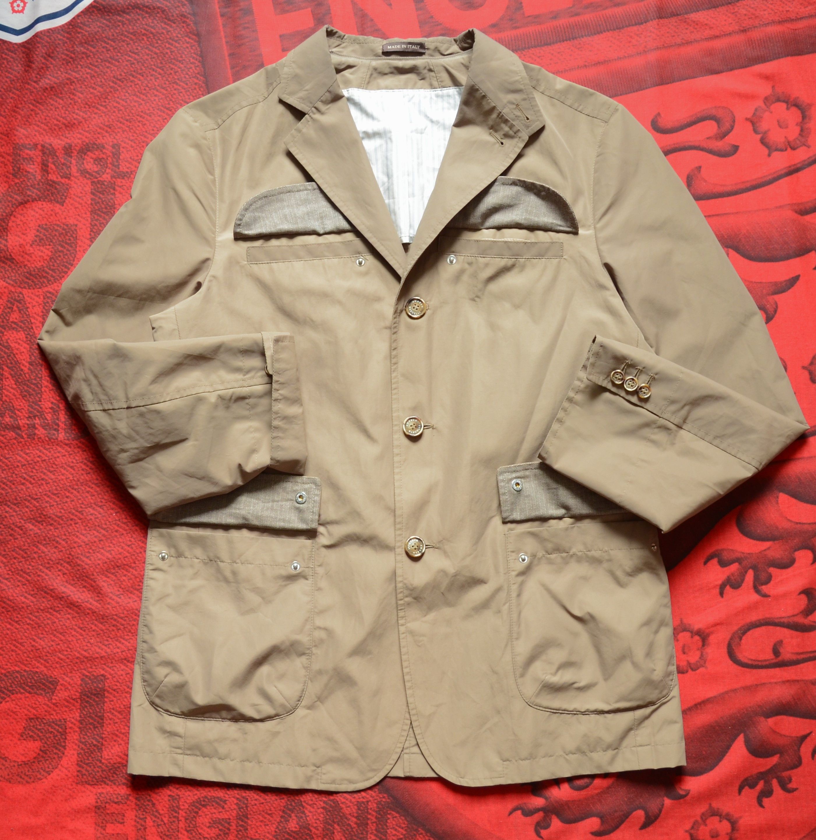Angelo Nardelli Angelo Nardelli Sport Mens Light Jacket Size 52 L Beige Size US L / EU 52-54 / 3 - 2 Thumbnail