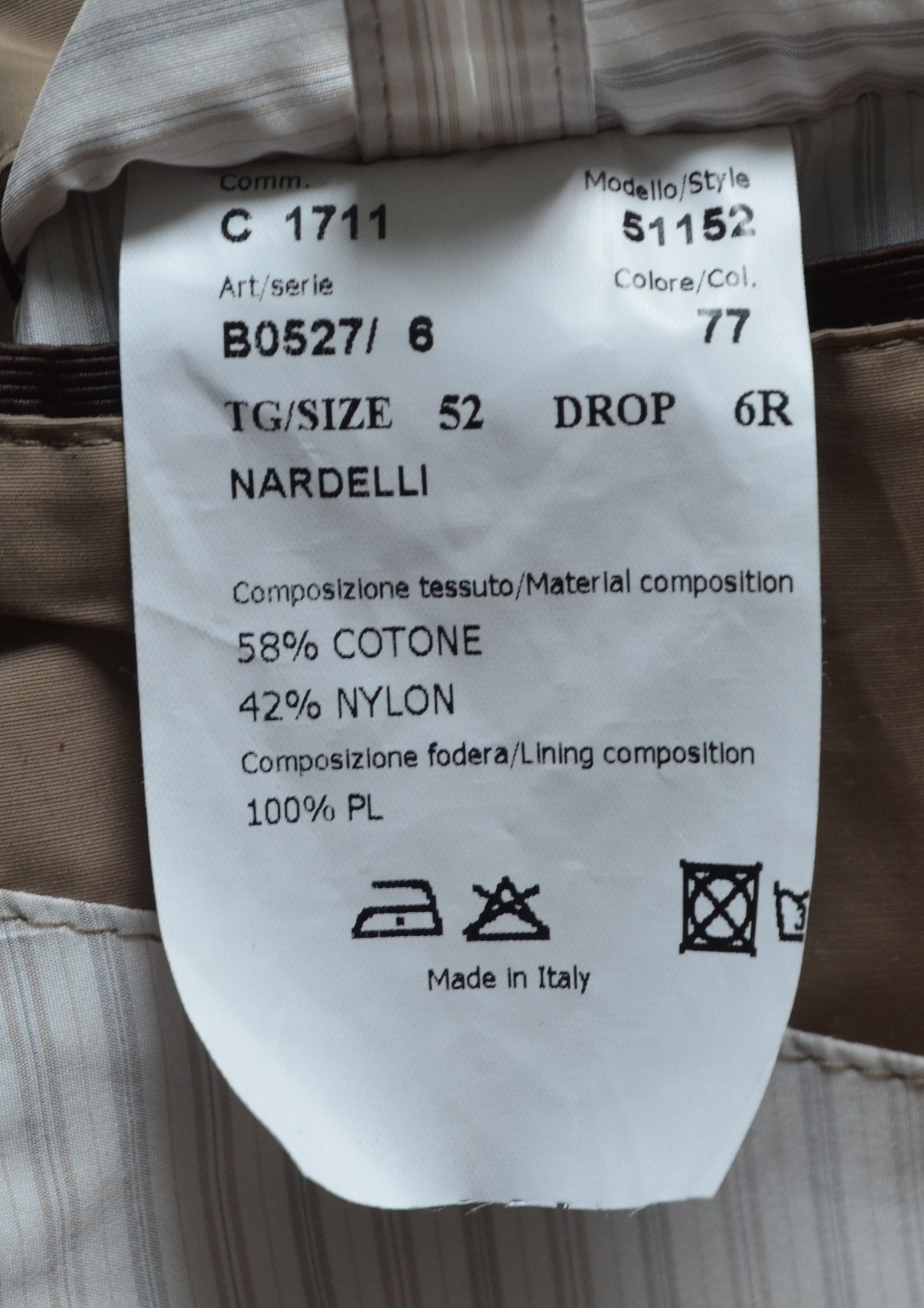 Angelo Nardelli Angelo Nardelli Sport Mens Light Jacket Size 52 L Beige Size US L / EU 52-54 / 3 - 8 Thumbnail
