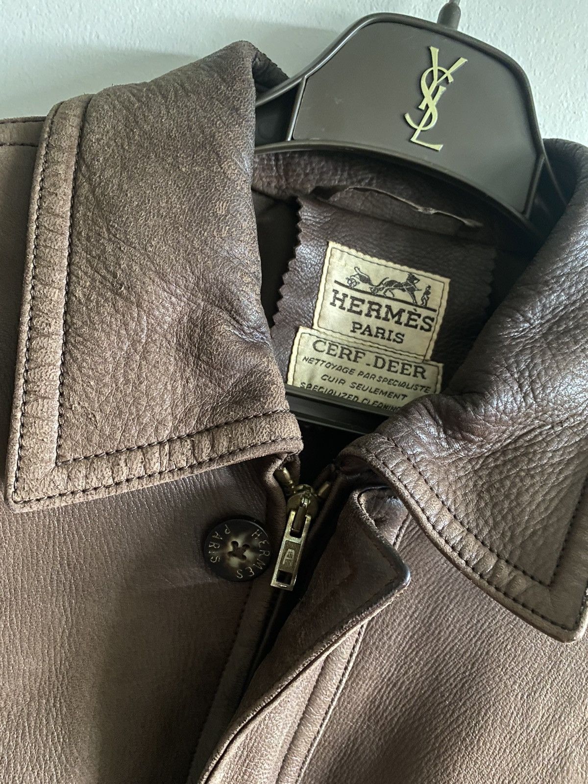 Hermes Vintage Hermès Cerf Deer Jacket Size US L / EU 52-54 / 3 - 2 Thumbnail