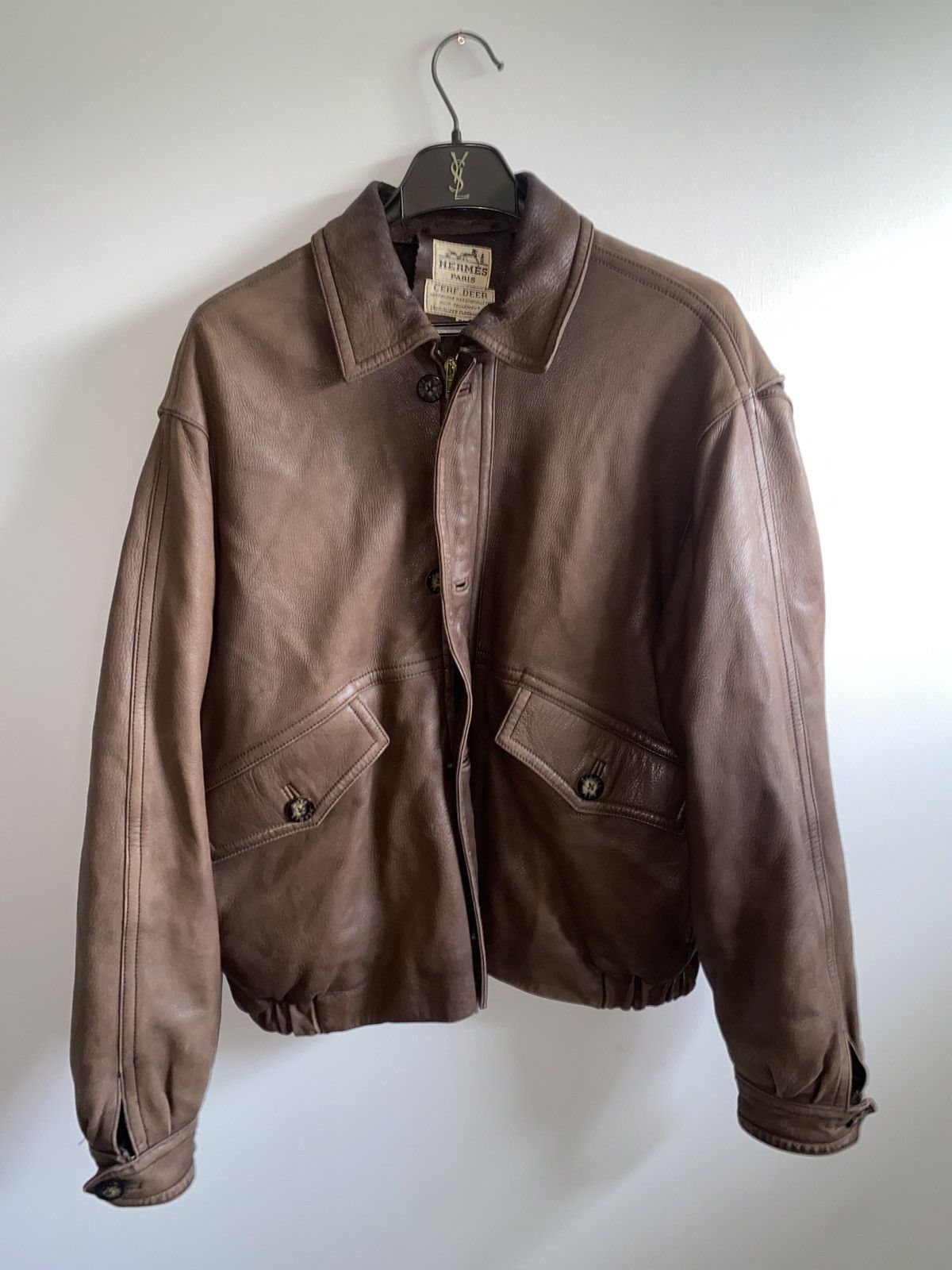 Hermes Vintage Hermès Cerf Deer Jacket Size US L / EU 52-54 / 3 - 1 Thumbnail