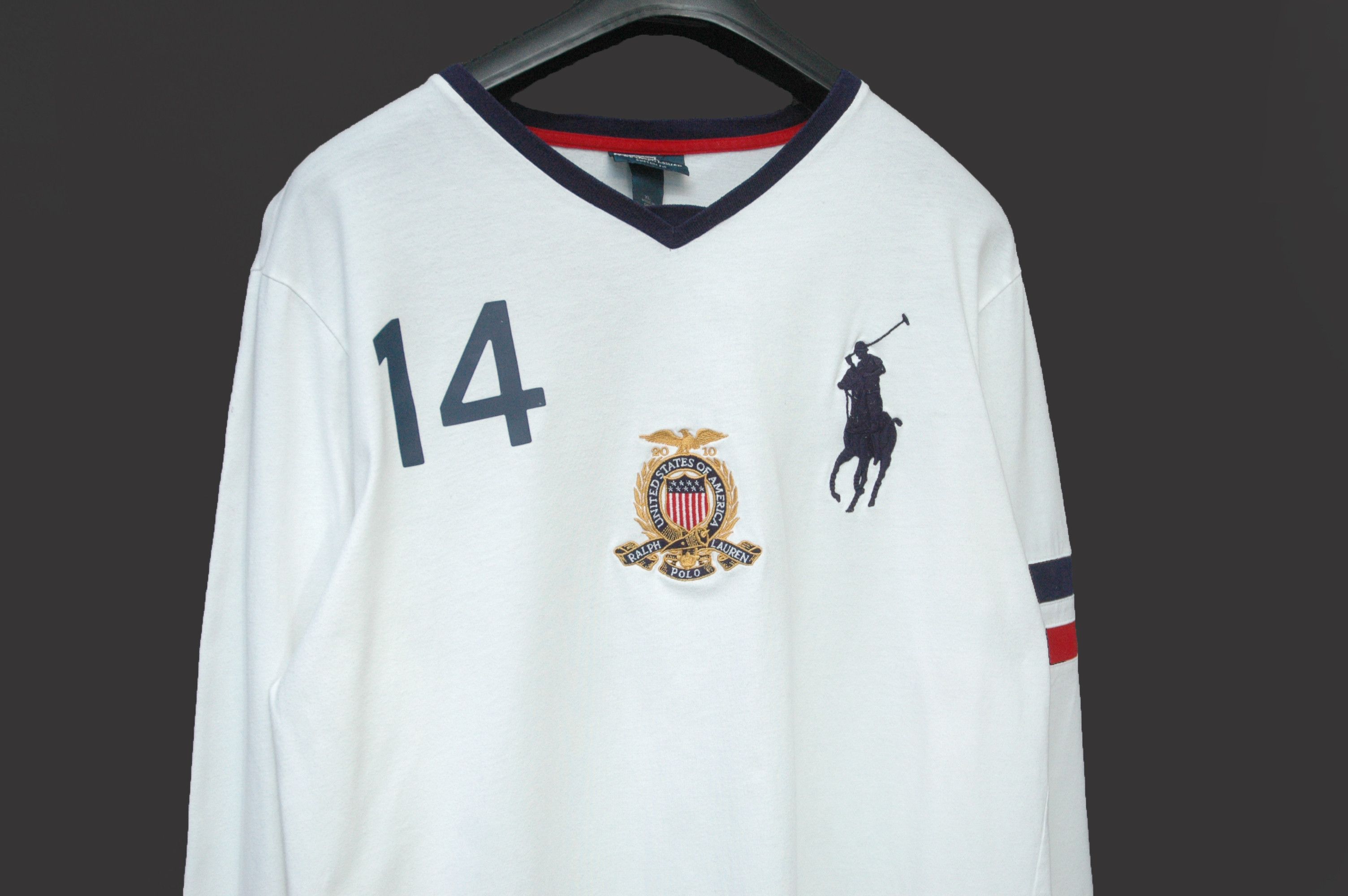 Ralph Lauren Vintage Polo Ralph Lauren USA Big Logo 2010 Size US XL / EU 56 / 4 - 2 Thumbnail