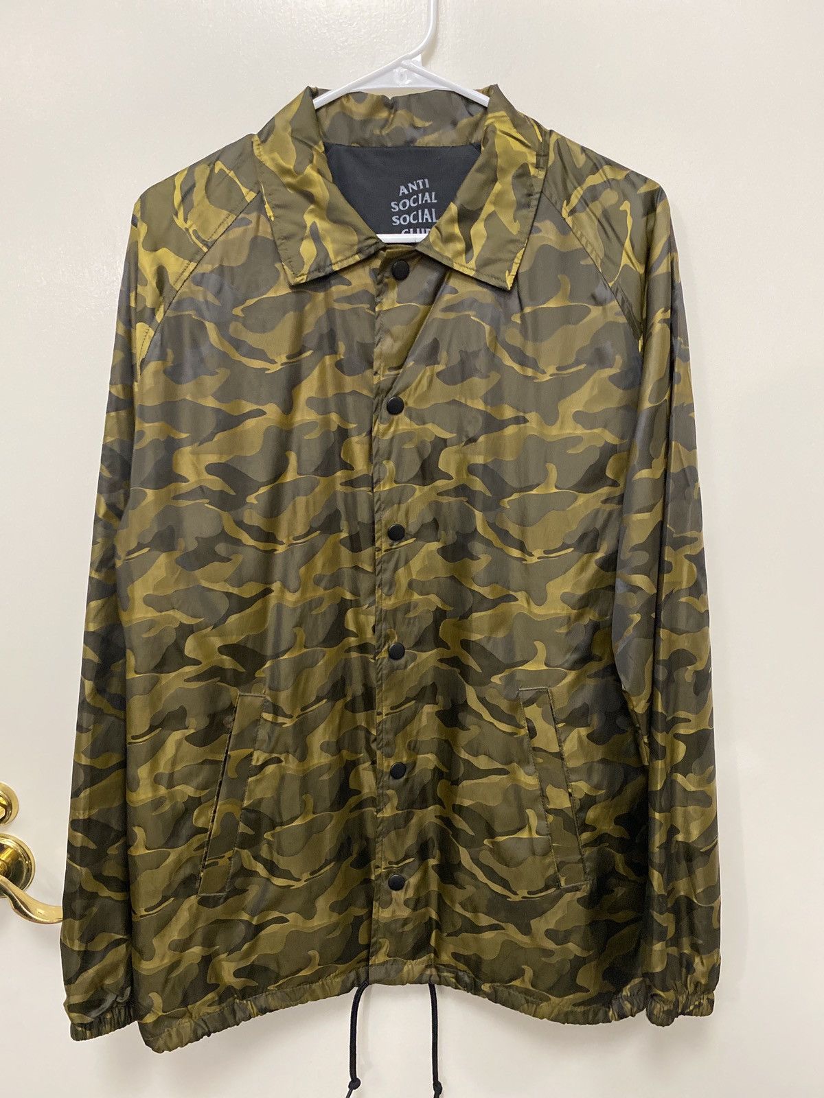 Anti social social club Camo windbreaker