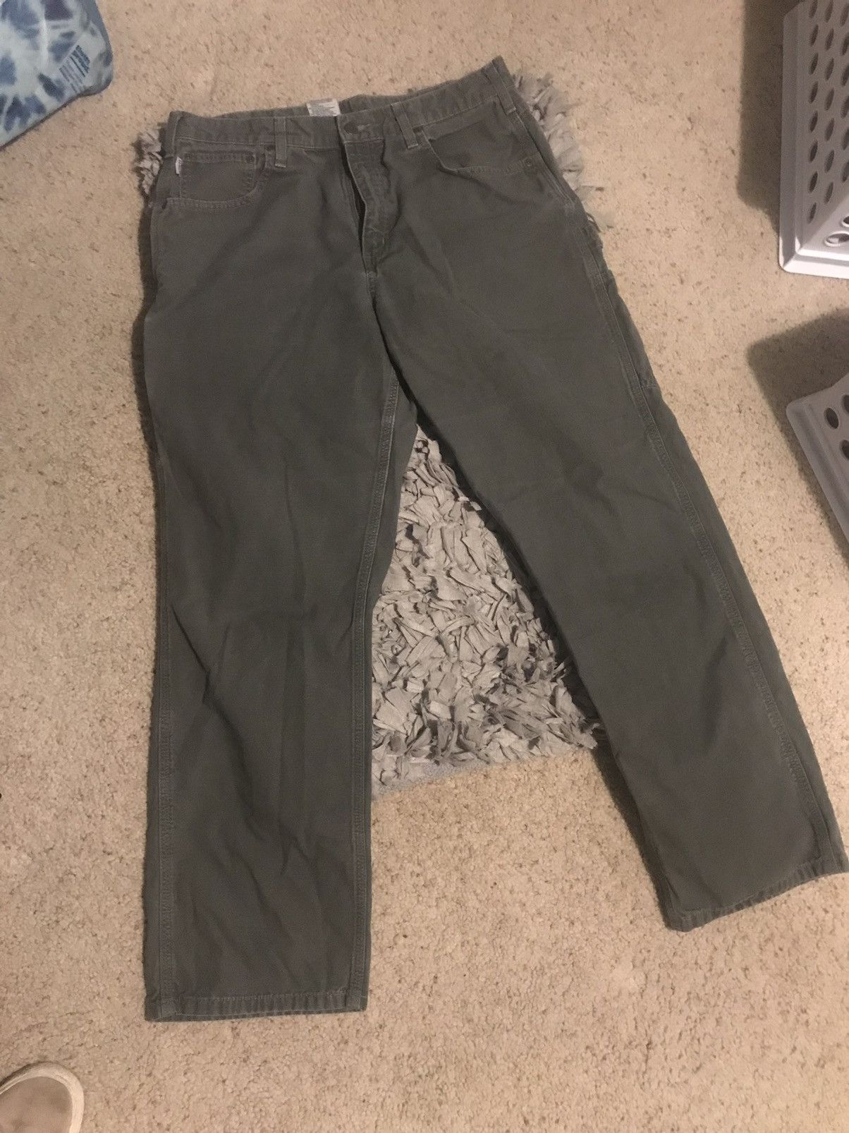 Carhartt × Vintage Vintage Green Carhartt Pants Size US 32 / EU 48 - 4 Thumbnail
