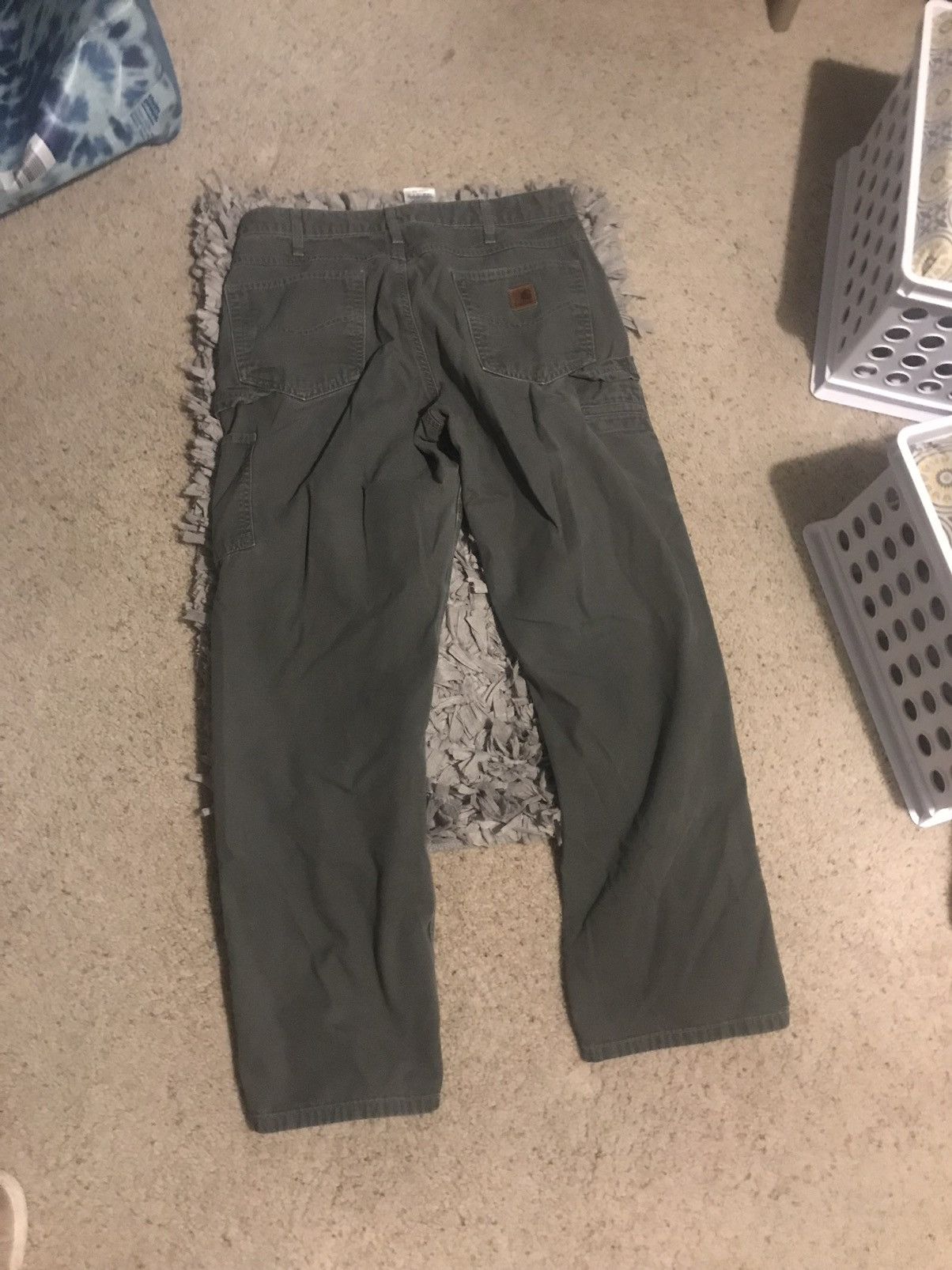 Carhartt × Vintage Vintage Green Carhartt Pants Size US 32 / EU 48 - 2 Thumbnail