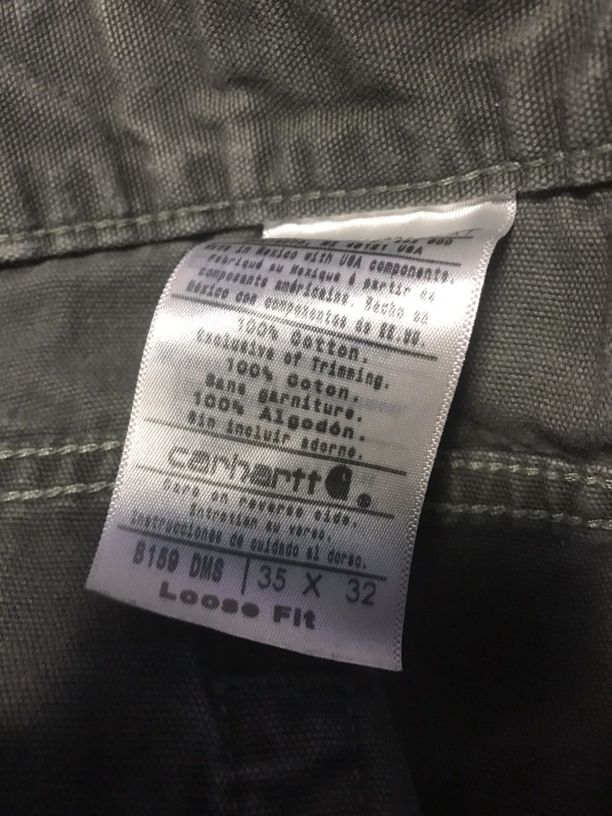 Carhartt × Vintage Vintage Green Carhartt Pants Size US 32 / EU 48 - 5 Thumbnail