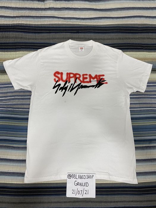 Supreme Supreme Yohji Yamamoto Logo Tee in White Size - Medium