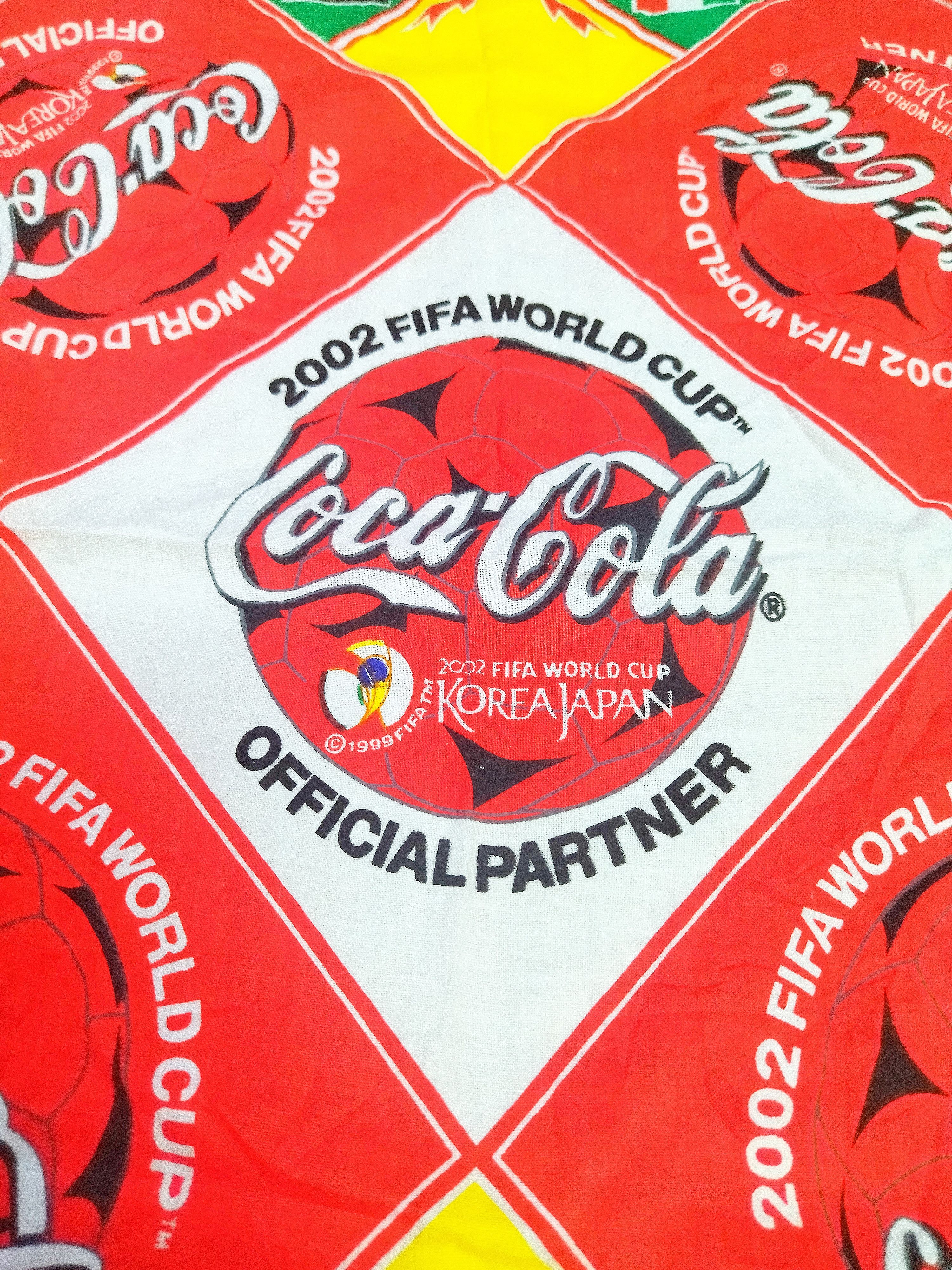 Coca Cola × Vintage Rare FIFA World Cup 20002 COCA COLA Handkerchief Size ONE SIZE - 3 Thumbnail