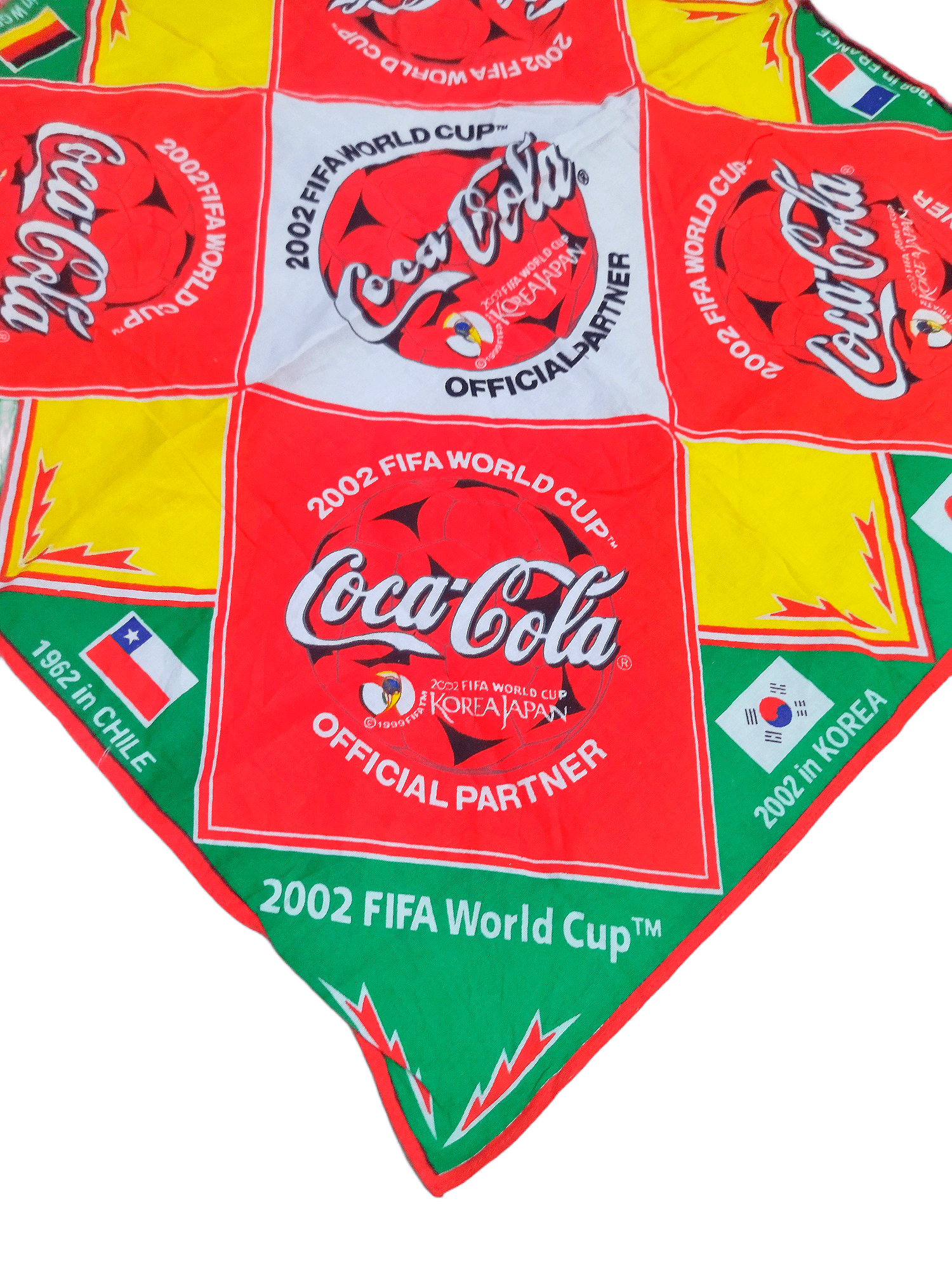 Coca Cola × Vintage Rare FIFA World Cup 20002 COCA COLA Handkerchief Size ONE SIZE - 2 Thumbnail