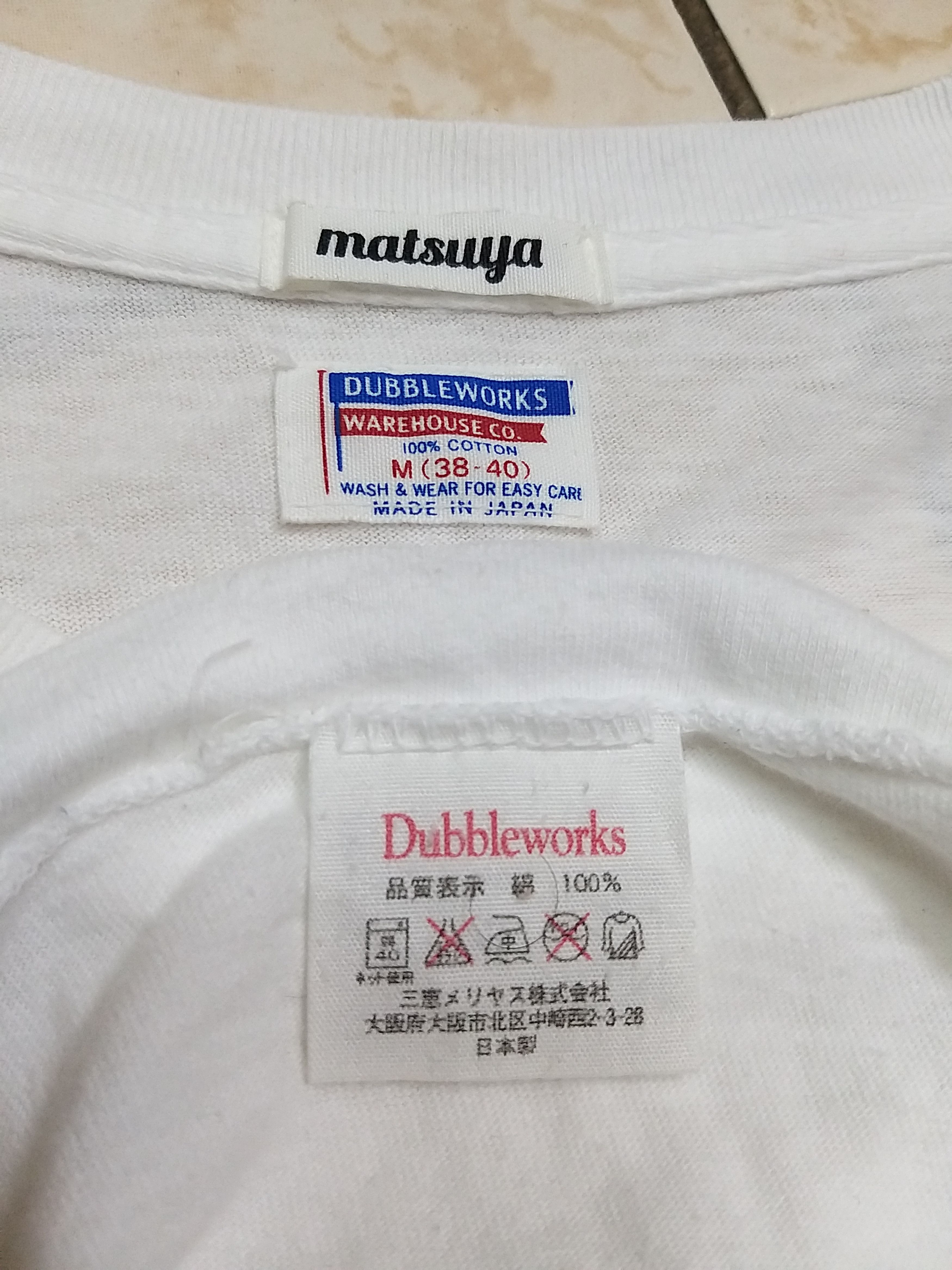 Warehouse & Co. VINTAGE DUBBLE WORKS"MATSUYA" BY WAREHOUSE.CO T SHIRT. Size US M / EU 48-50 / 2 - 7 Thumbnail