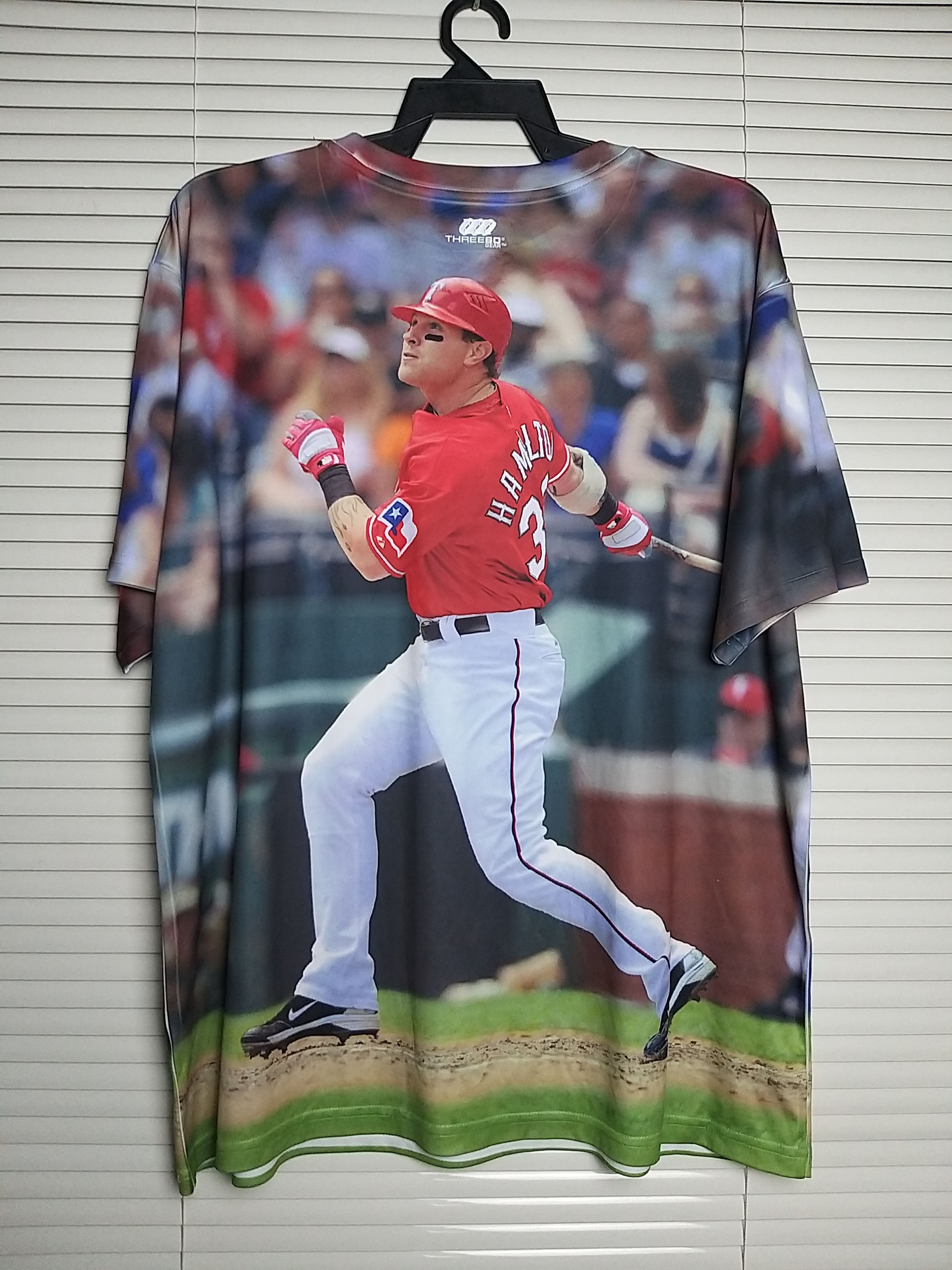 MLB JOSH HAMILTON TEXAS RANGERS MLB FULL GRAPHIC T SHIRT Size US XXL / EU 58 / 5 - 2 Thumbnail