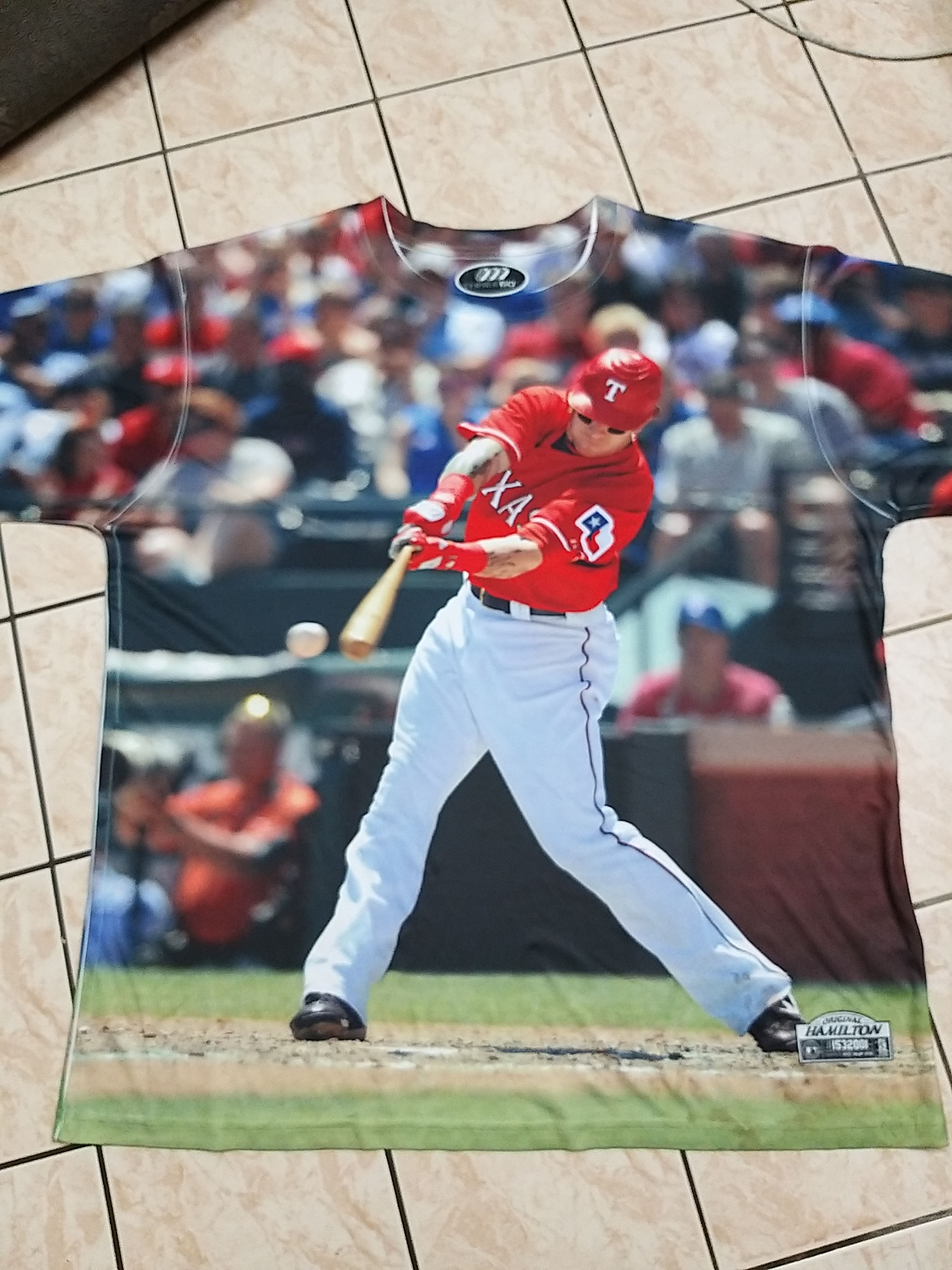 MLB JOSH HAMILTON TEXAS RANGERS MLB FULL GRAPHIC T SHIRT Size US XXL / EU 58 / 5 - 3 Thumbnail
