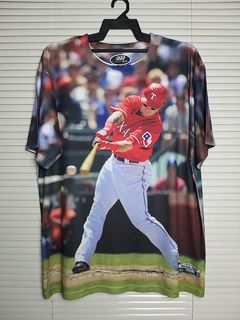 Josh Hamilton Texas Rangers Jersey T Shirt MLB Baseball Blue Size 2XL