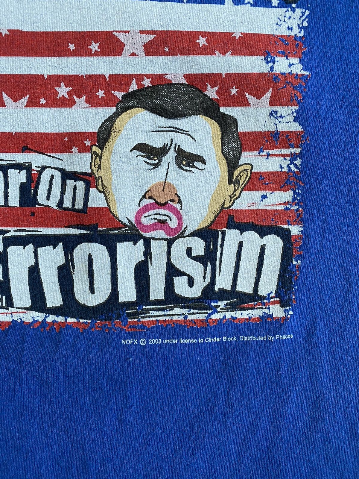 Band Tees NOFX The War On Errorism Tee Size Small Blue 2003 Size US S / EU 44-46 / 1 - 4 Thumbnail