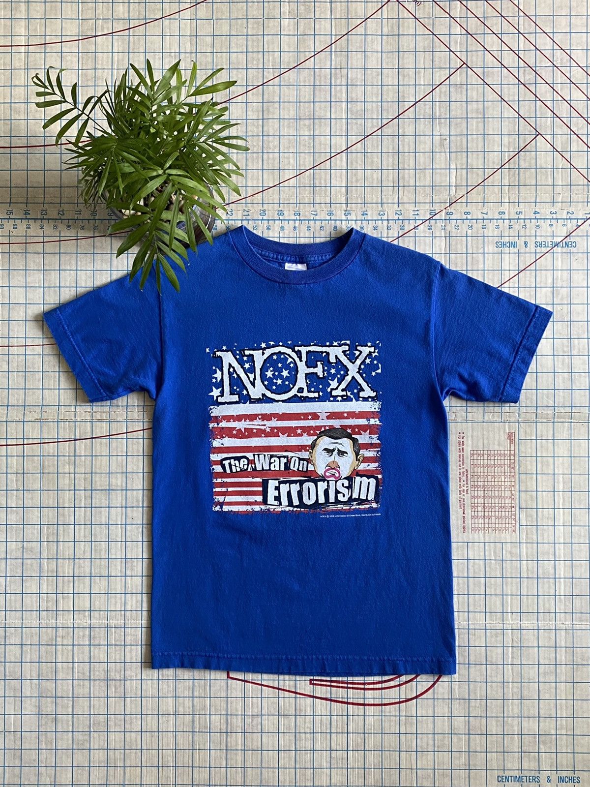 Band Tees NOFX The War On Errorism Tee Size Small Blue 2003 Size US S / EU 44-46 / 1 - 2 Thumbnail