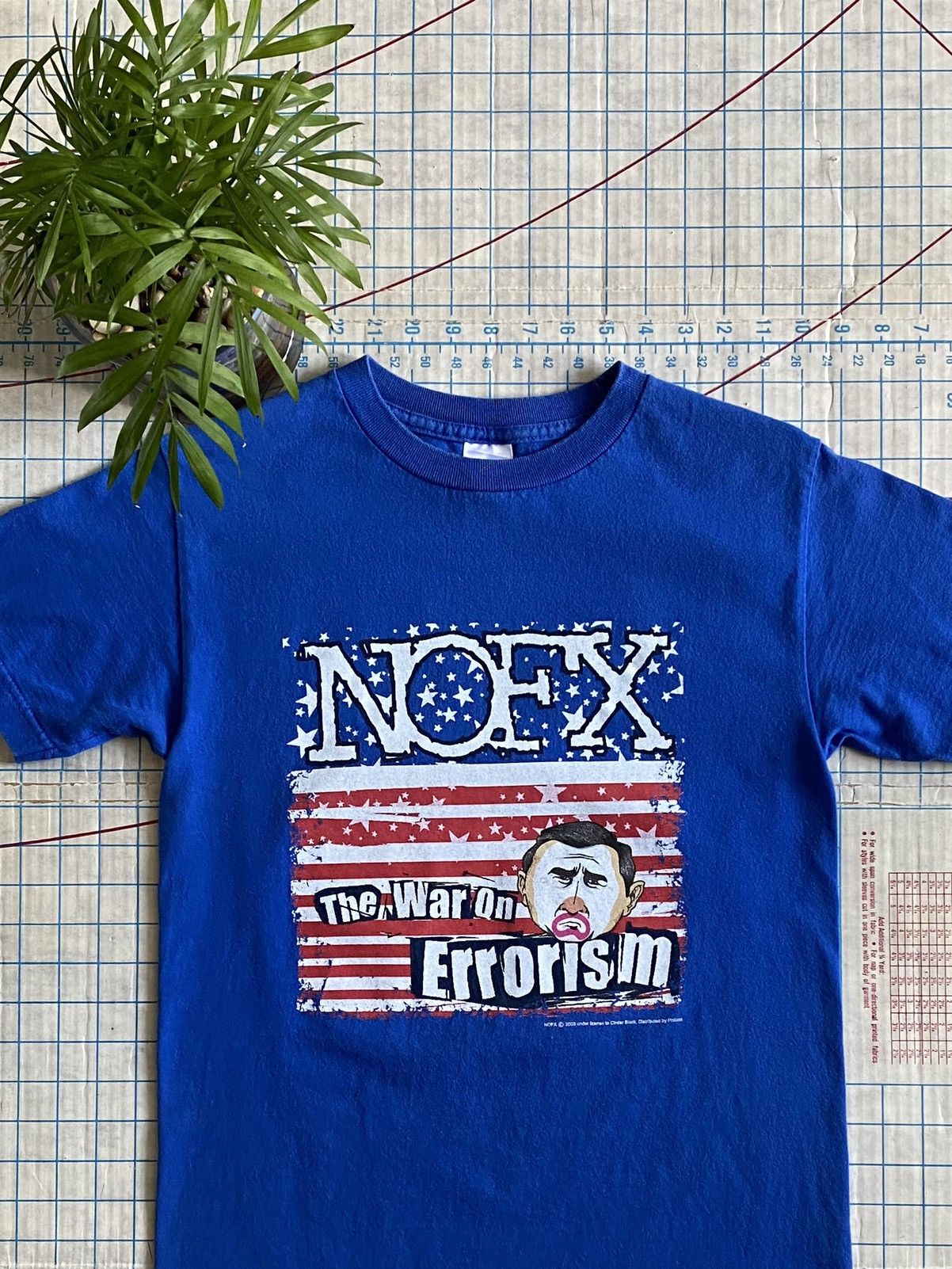 Band Tees NOFX The War On Errorism Tee Size Small Blue 2003 Size US S / EU 44-46 / 1 - 3 Thumbnail