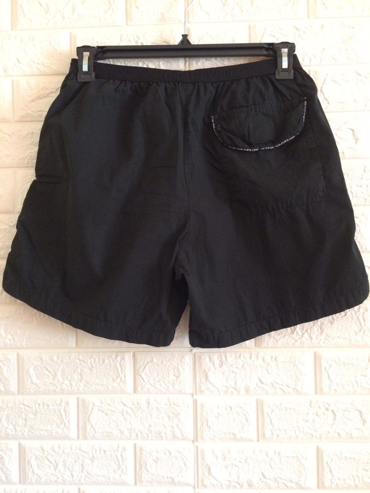 Just Cavalli 🦈 Just Cavalli Shark Logo Black Shorts Size US 34 / EU 50 - 2 Thumbnail