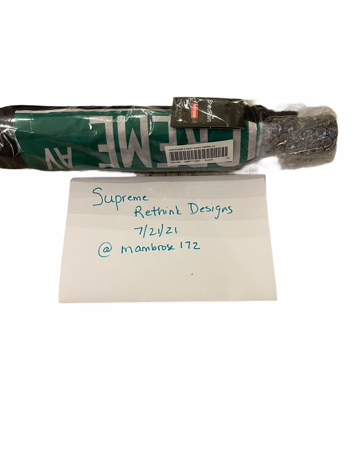 Supreme ShedRain Street Signs Umbrella