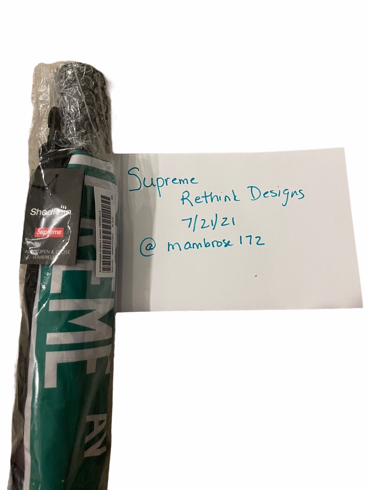 Supreme ShedRain Street Signs Umbrella