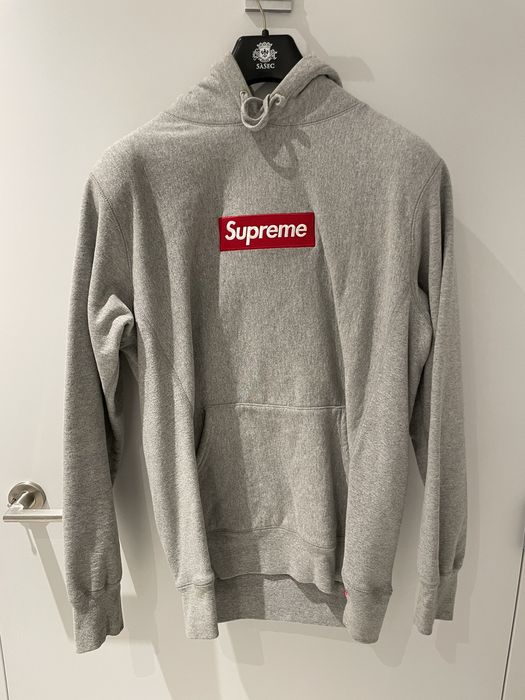 Supreme Box Logo Hoodie Heather Grey