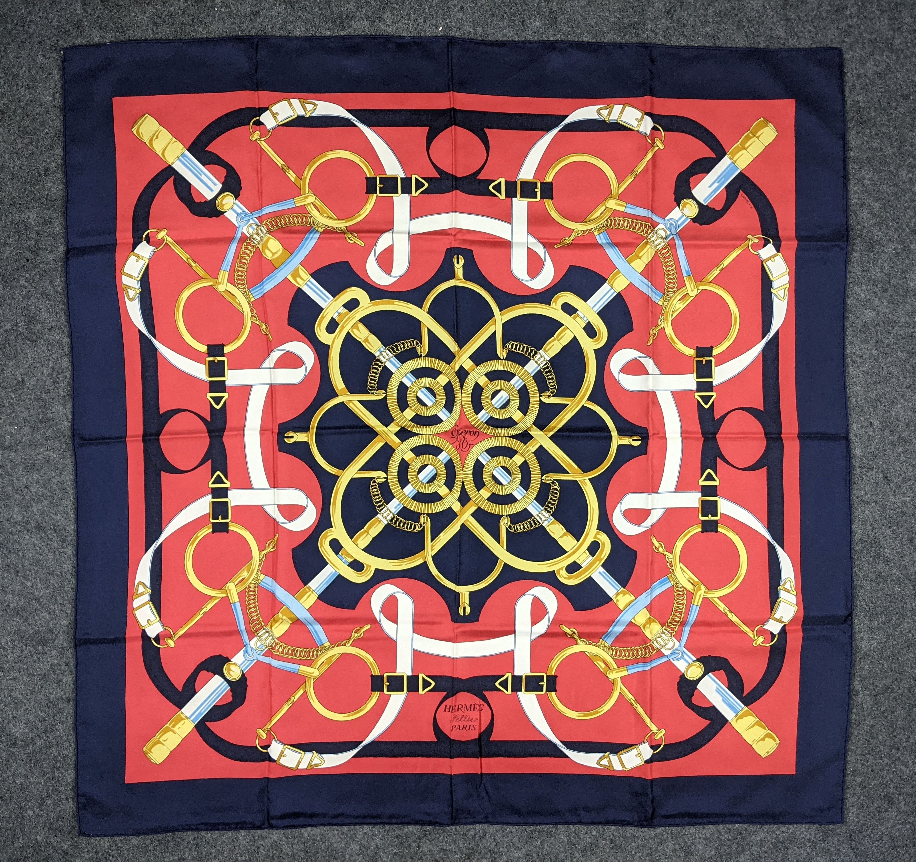 Hermes Hermes Eperon D' Or Silk Scarf Size ONE SIZE - 1 Thumbnail