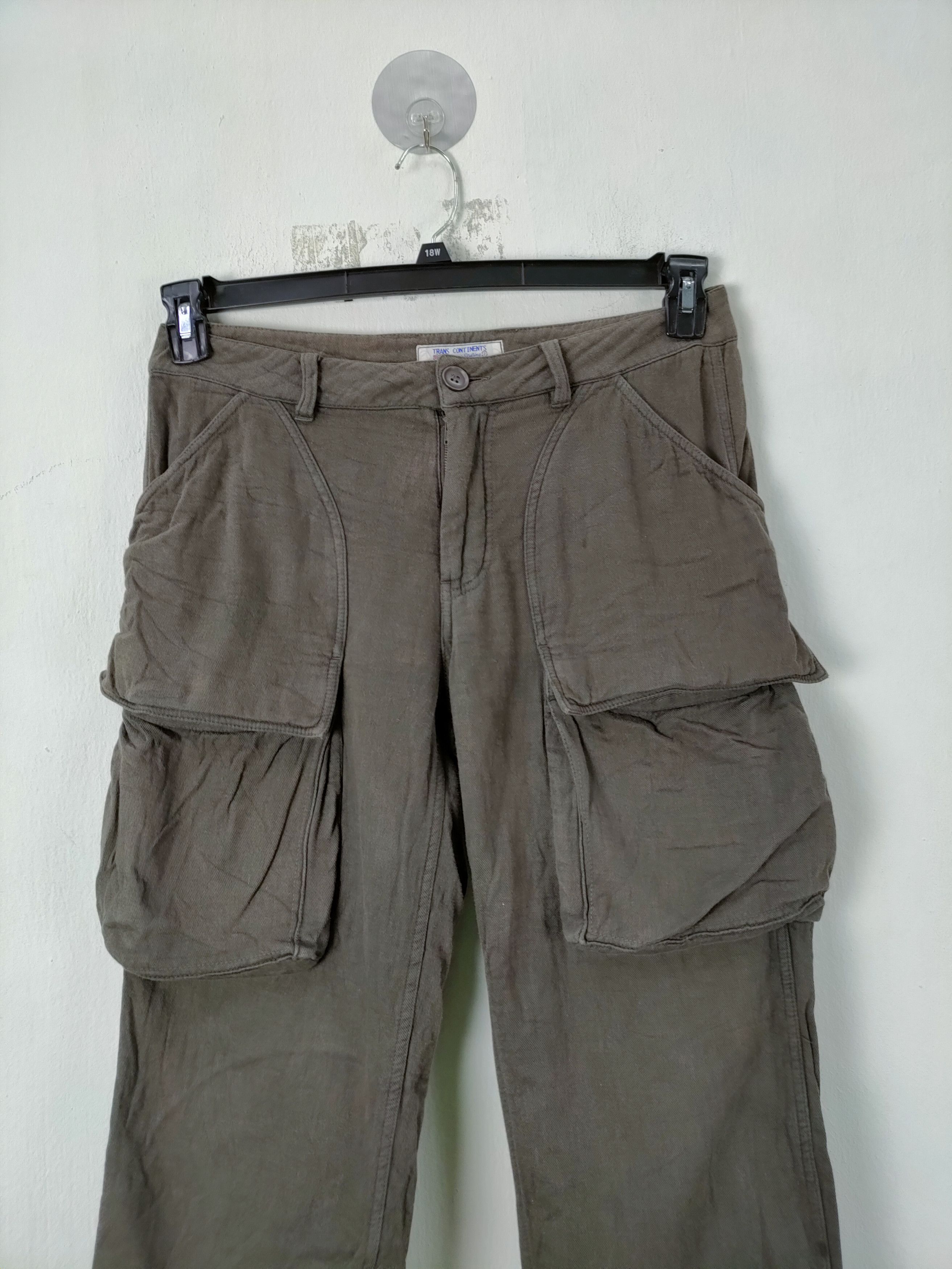 Japanese Brand Trans Continent Cargo Pants Big Pocket Multipocket Size US 32 / EU 48 - 3 Thumbnail