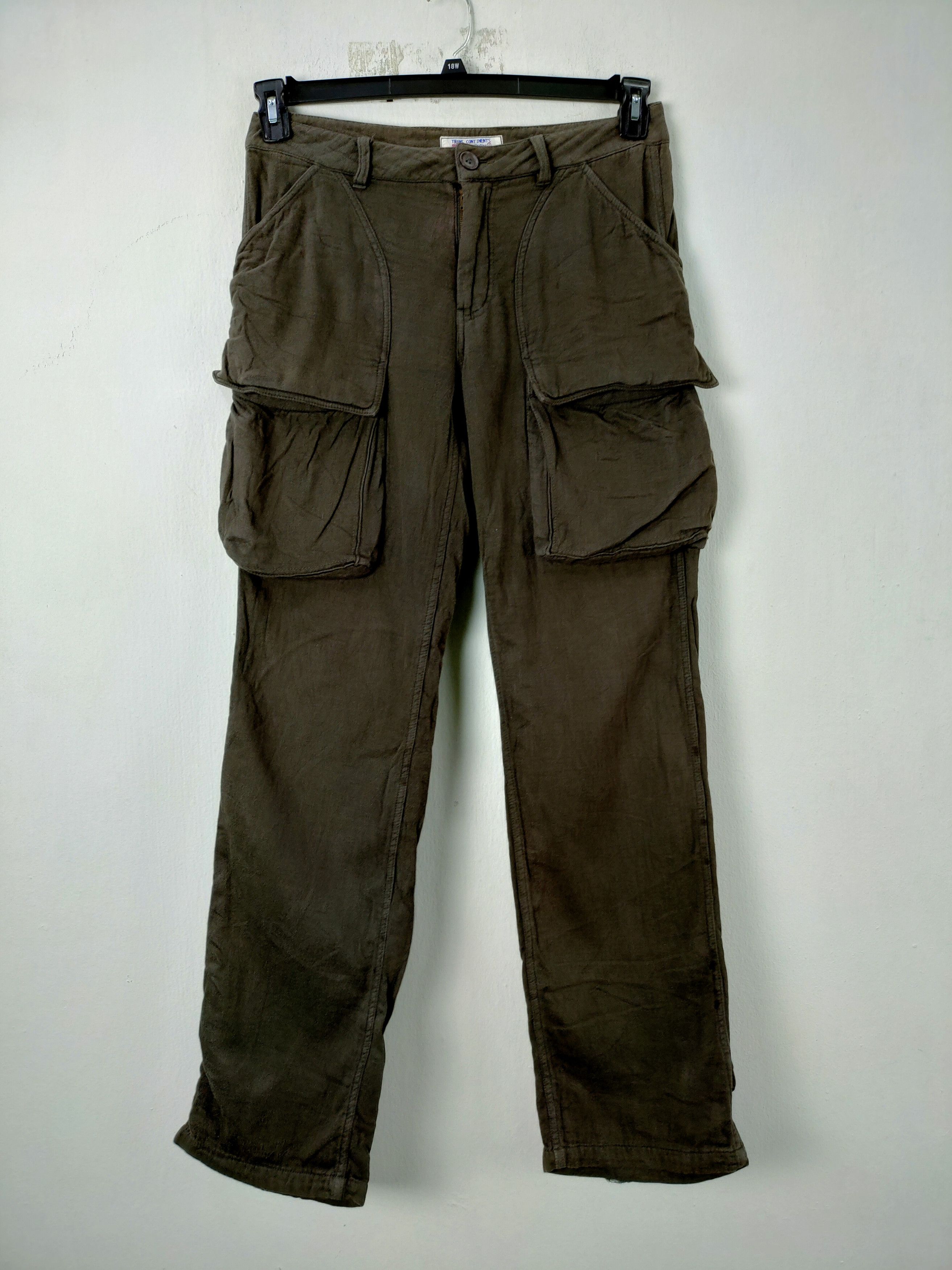 Japanese Brand Trans Continent Cargo Pants Big Pocket Multipocket Size US 32 / EU 48 - 1 Thumbnail