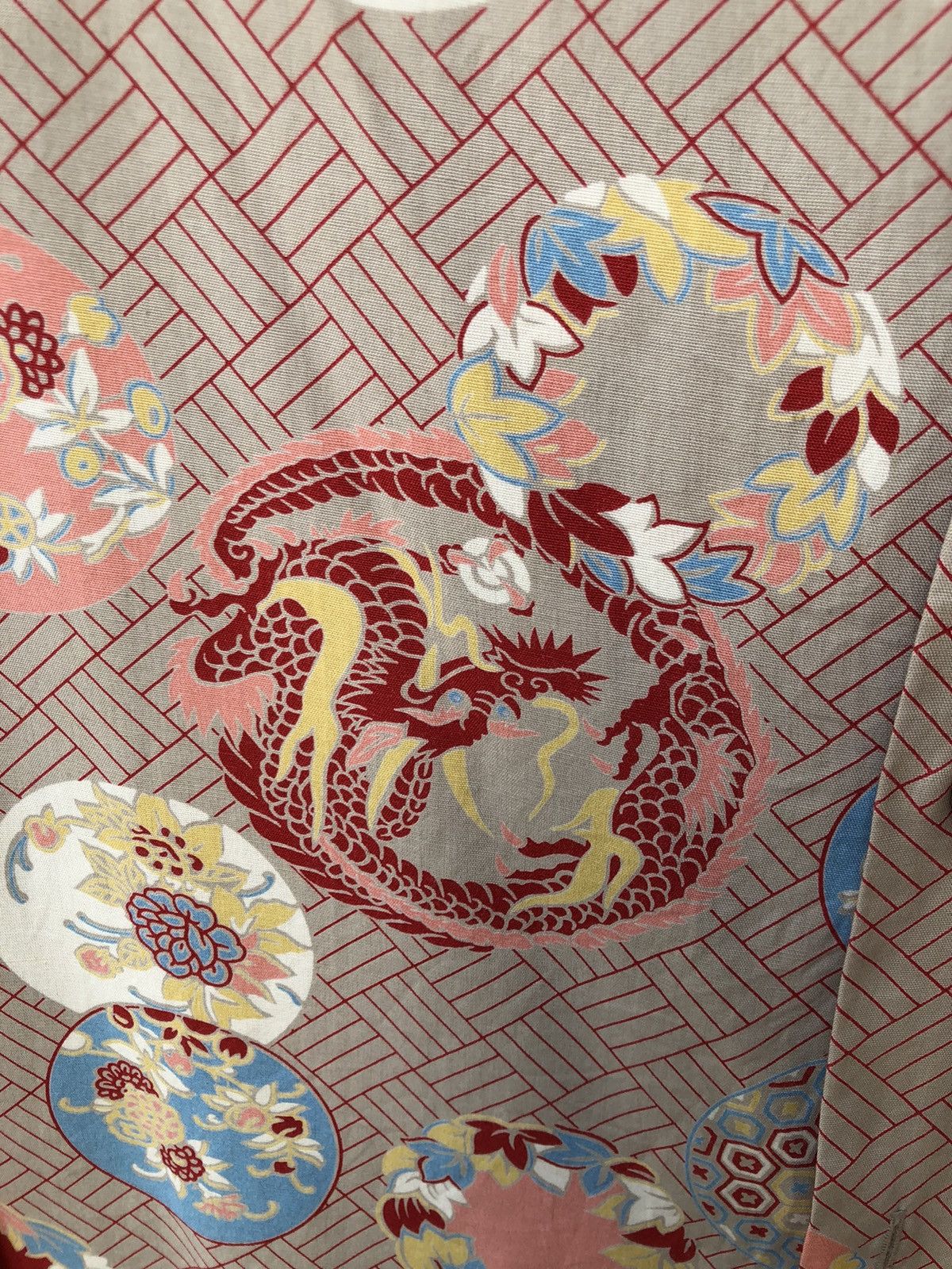 Japanese Brand × Sugar Cane Sun Surf Japan Asian Pattern Dragons Rayon Hawaiian Shirt Size US M / EU 48-50 / 2 - 7 Thumbnail