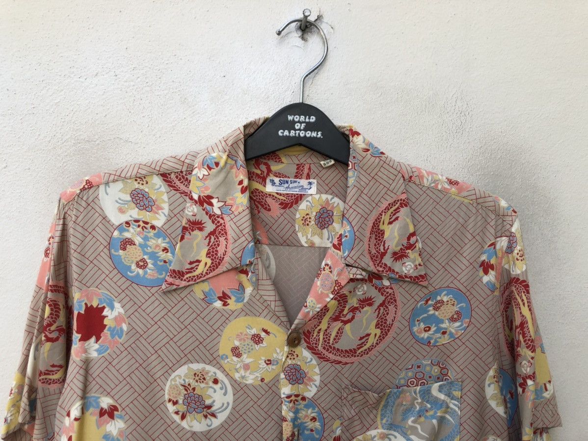 Japanese Brand × Sugar Cane Sun Surf Japan Asian Pattern Dragons Rayon Hawaiian Shirt Size US M / EU 48-50 / 2 - 4 Thumbnail