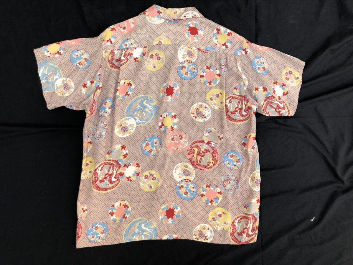 Japanese Brand × Sugar Cane Sun Surf Japan Asian Pattern Dragons Rayon Hawaiian Shirt Size US M / EU 48-50 / 2 - 2 Thumbnail
