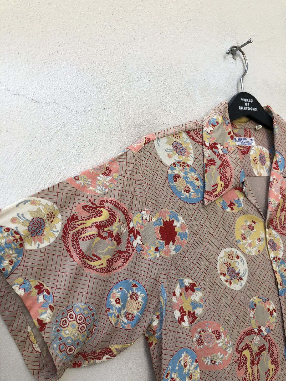 Japanese Brand × Sugar Cane Sun Surf Japan Asian Pattern Dragons Rayon Hawaiian Shirt Size US M / EU 48-50 / 2 - 10 Thumbnail