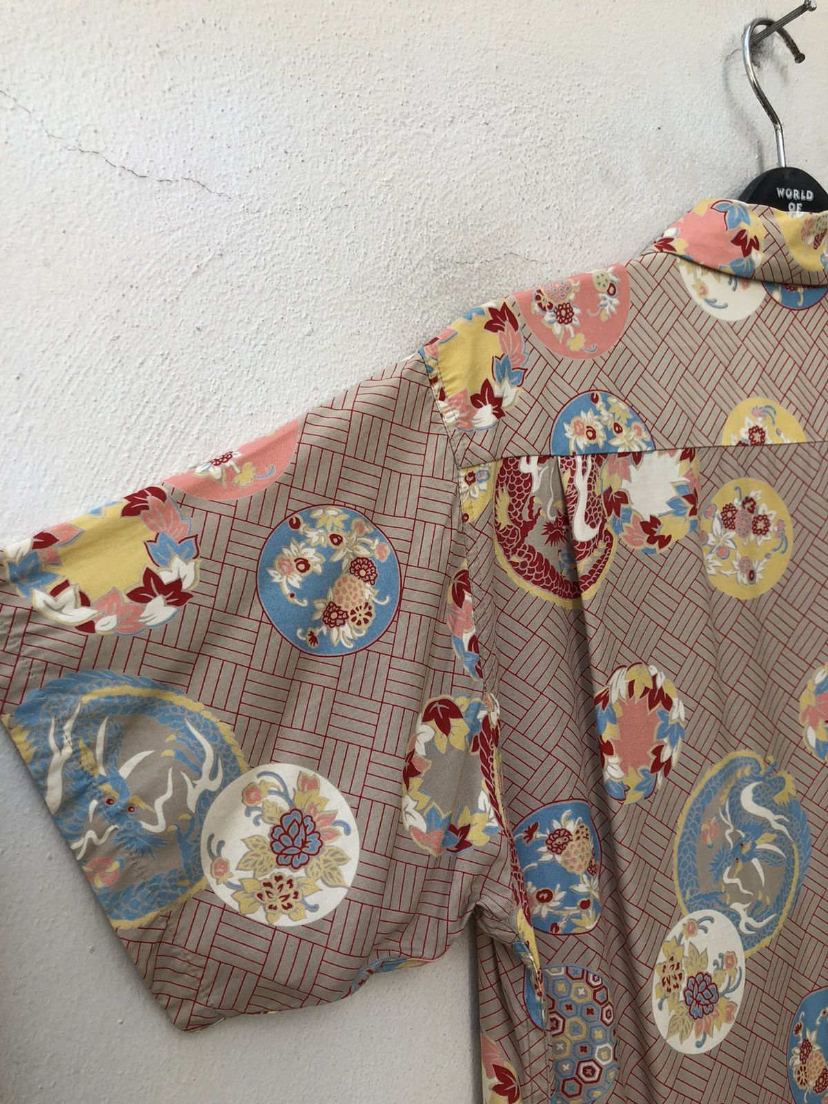 Japanese Brand × Sugar Cane Sun Surf Japan Asian Pattern Dragons Rayon Hawaiian Shirt Size US M / EU 48-50 / 2 - 15 Thumbnail