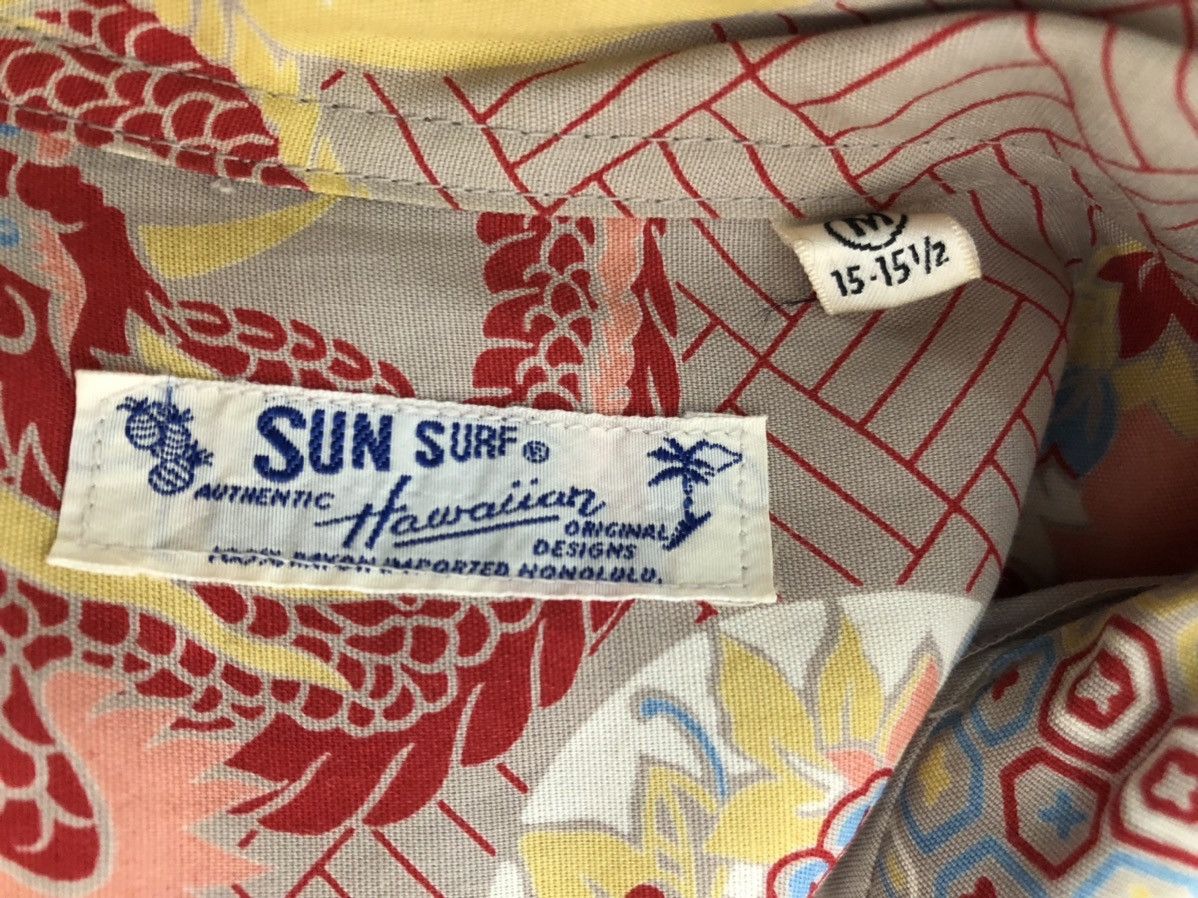 Japanese Brand × Sugar Cane Sun Surf Japan Asian Pattern Dragons Rayon Hawaiian Shirt Size US M / EU 48-50 / 2 - 16 Thumbnail