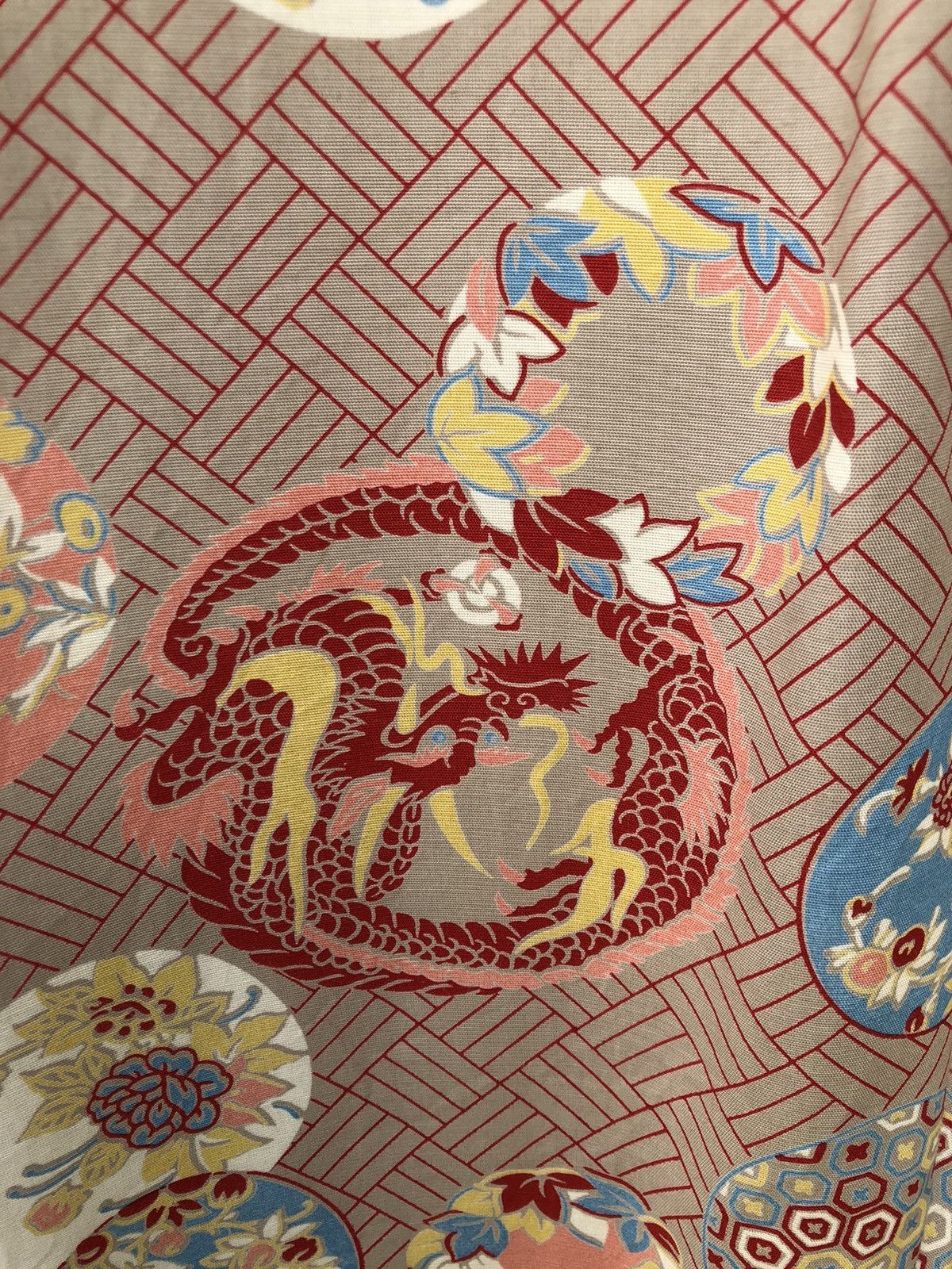 Japanese Brand × Sugar Cane Sun Surf Japan Asian Pattern Dragons Rayon Hawaiian Shirt Size US M / EU 48-50 / 2 - 12 Thumbnail