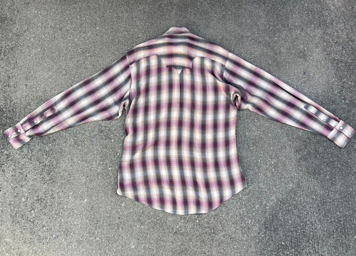 Vintage Distress VTG Rockmount Ranch Wear Rayon Plaid Western Shirt Size US M / EU 48-50 / 2 - 4 Thumbnail