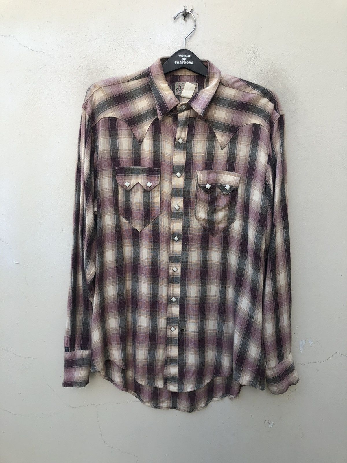 Vintage Distress VTG Rockmount Ranch Wear Rayon Plaid Western Shirt Size US M / EU 48-50 / 2 - 6 Thumbnail