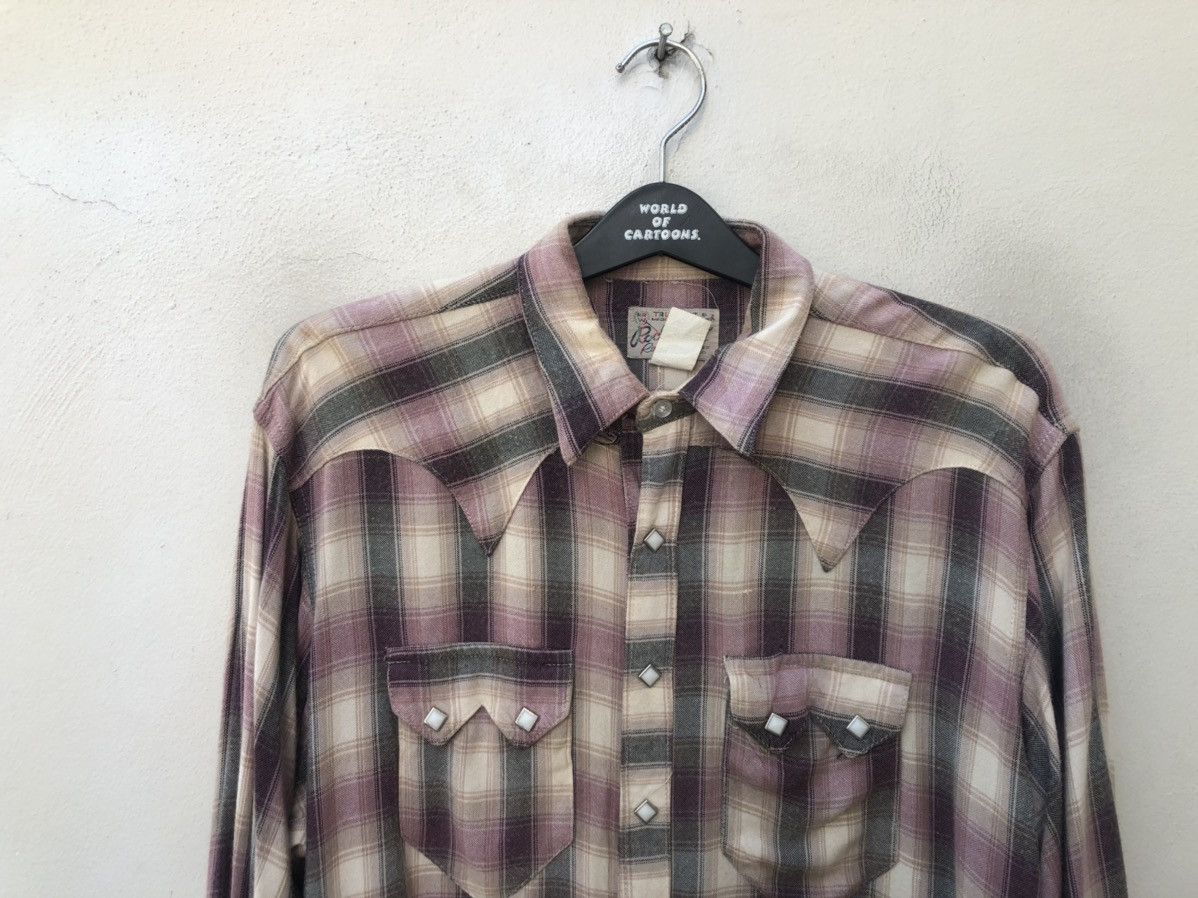 Vintage Distress VTG Rockmount Ranch Wear Rayon Plaid Western Shirt Size US M / EU 48-50 / 2 - 7 Thumbnail