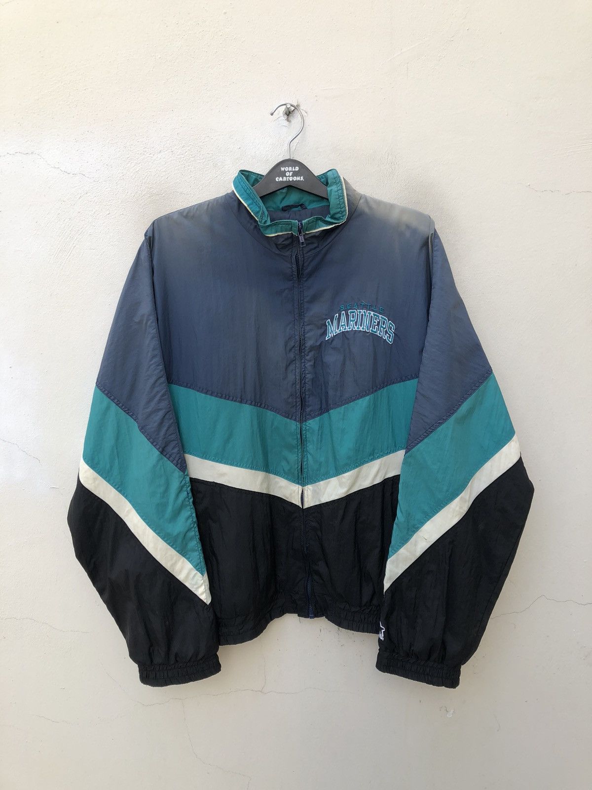 MLB 90s Starter X Seattle Mariners MLB Sun Faded Zipper Jacket Size US L / EU 52-54 / 3 - 9 Thumbnail