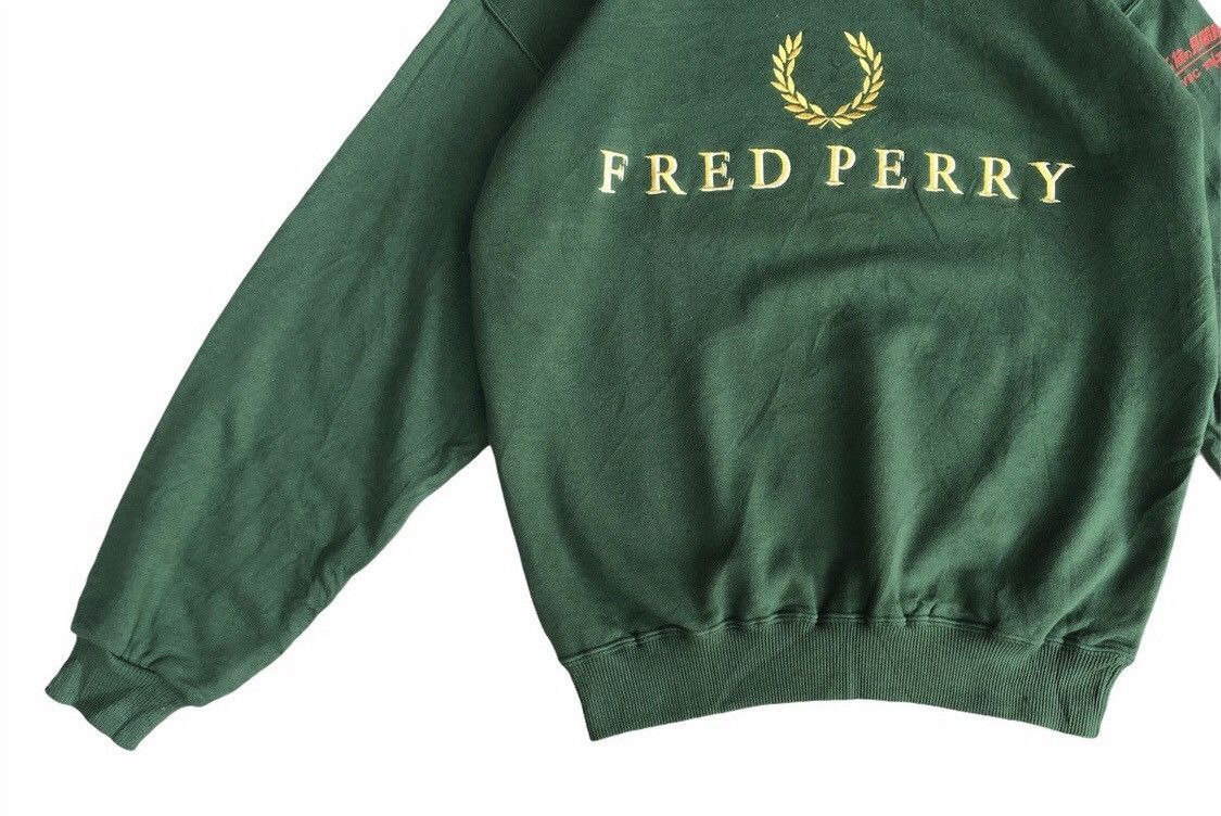 Fred Perry Vtg Fred Perry Embroidery Spellout Big Logo Logo Sweatshirt Size US M / EU 48-50 / 2 - 4 Thumbnail