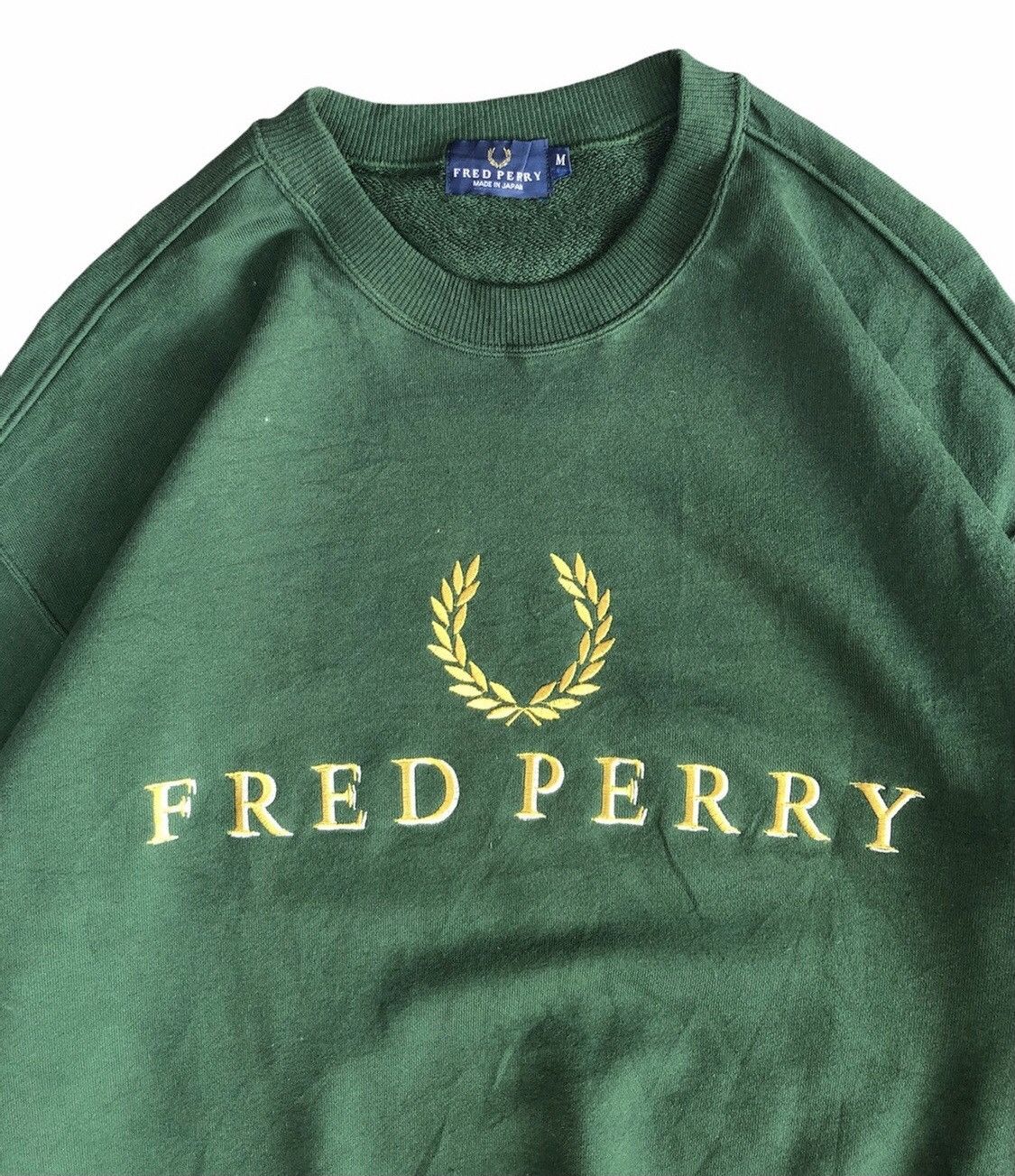 Fred Perry Vtg Fred Perry Embroidery Spellout Big Logo Logo Sweatshirt Size US M / EU 48-50 / 2 - 1 Thumbnail