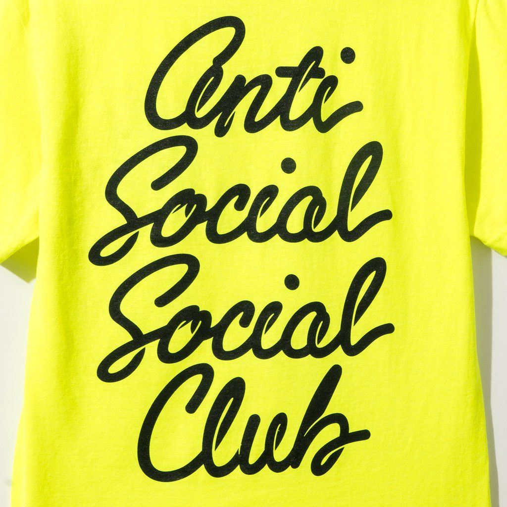 Anti Social Social Club DS BLACK ASSC OPT Options Yellow Tee FTP FOG CDG Bape KITH Size US S / EU 44-46 / 1 - 3 Thumbnail