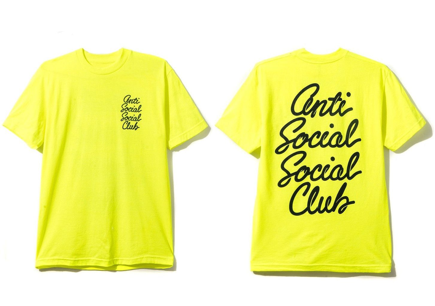 Anti Social Social Club DS BLACK ASSC OPT Options Yellow Tee FTP FOG CDG Bape KITH Size US S / EU 44-46 / 1 - 6 Thumbnail