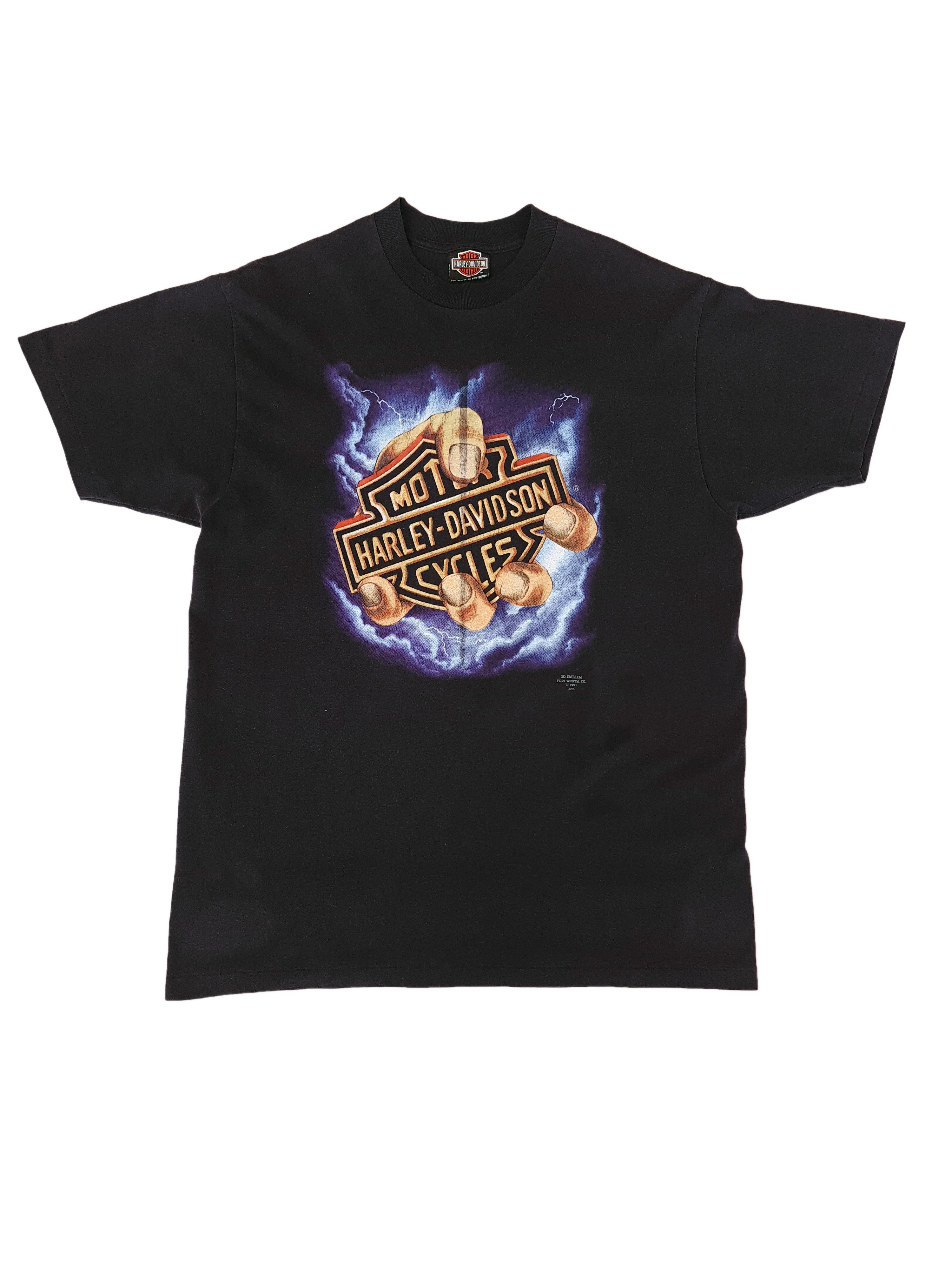 Harley Davidson × Rare × Vintage 90s Vintage Harley Davidson 3D 