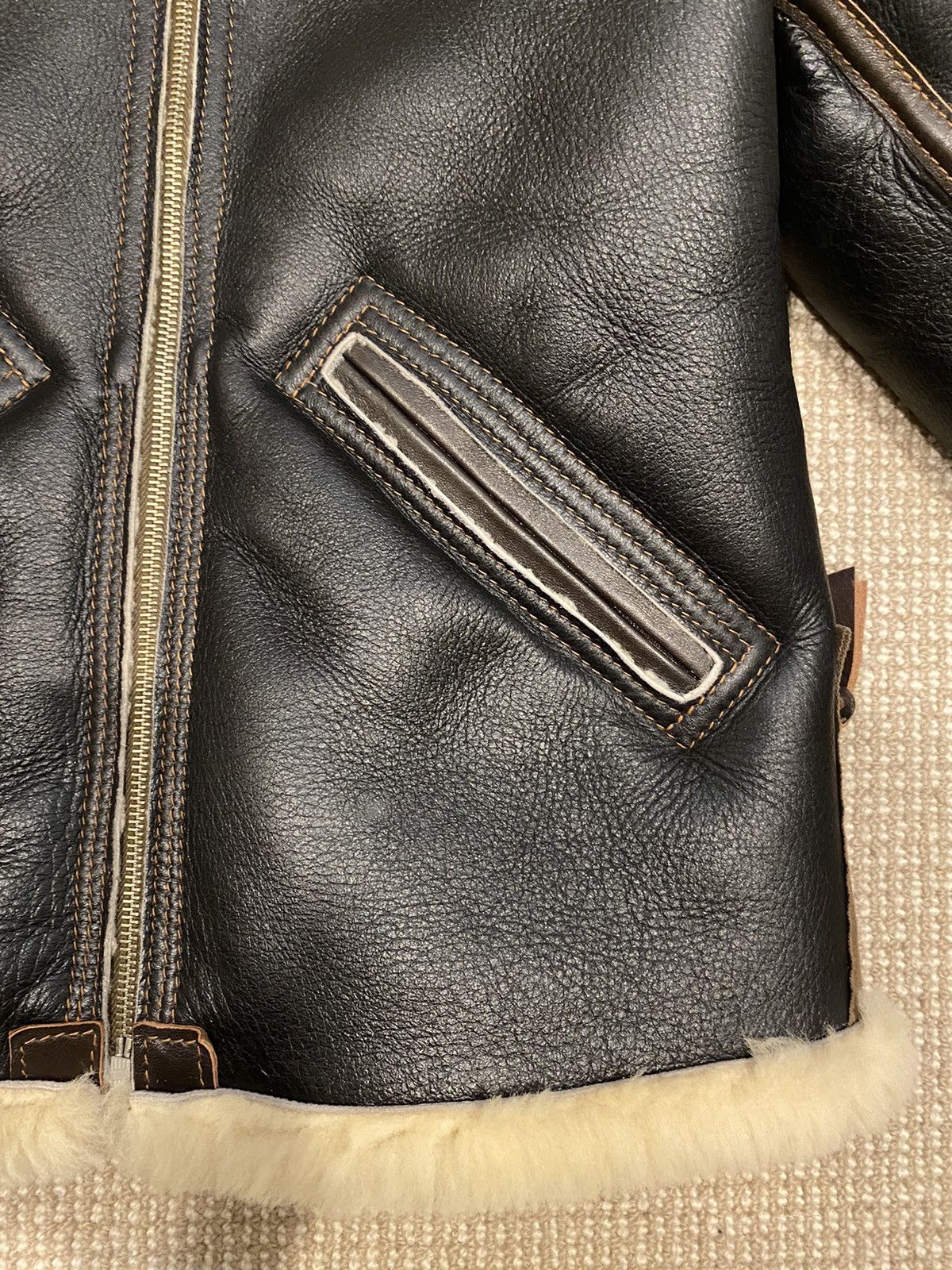 Aero Leathers Aero Leather B6 Shearling Jacket Size US XXS / EU 40 - 3 Thumbnail