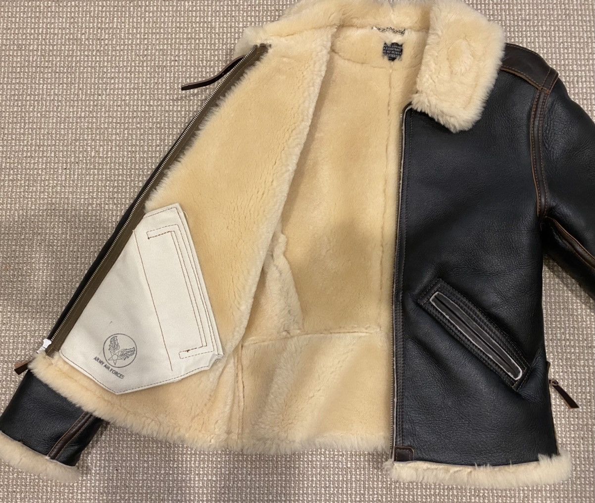 Aero Leathers Aero Leather B6 Shearling Jacket Size US XXS / EU 40 - 2 Thumbnail