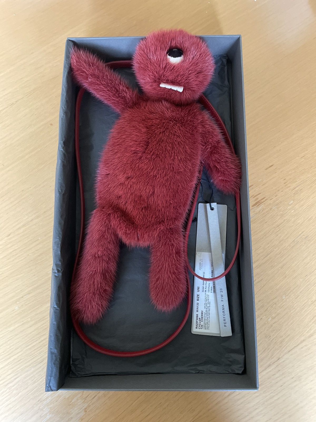 Rick Owens FW20 Performa Mink Cherry Cyclops Bag Size ONE SIZE - 1 Thumbnail