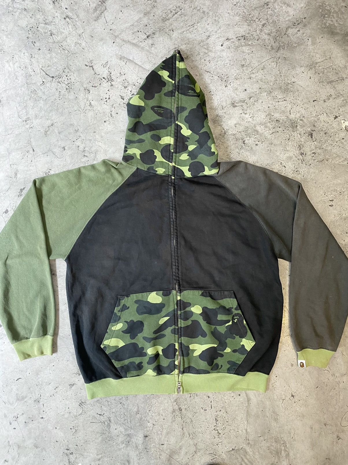 Bape Bape Parka Hoodies Green Camo L RARE 2006 nigo human made | Grailed